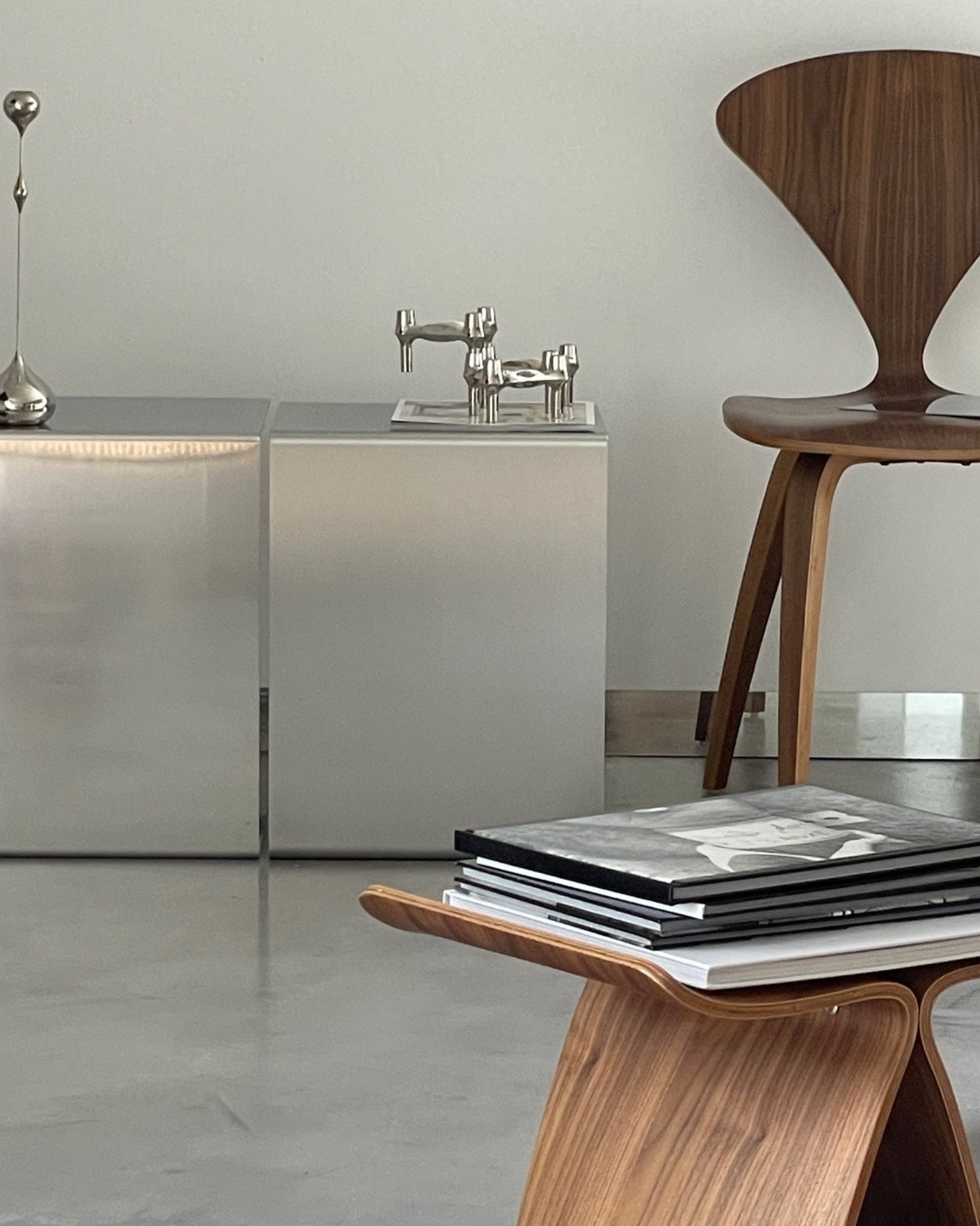 Beistelltisch Brushed C - Edelstahl gebürstet - Beistelltische MO - BT45 - Brushed