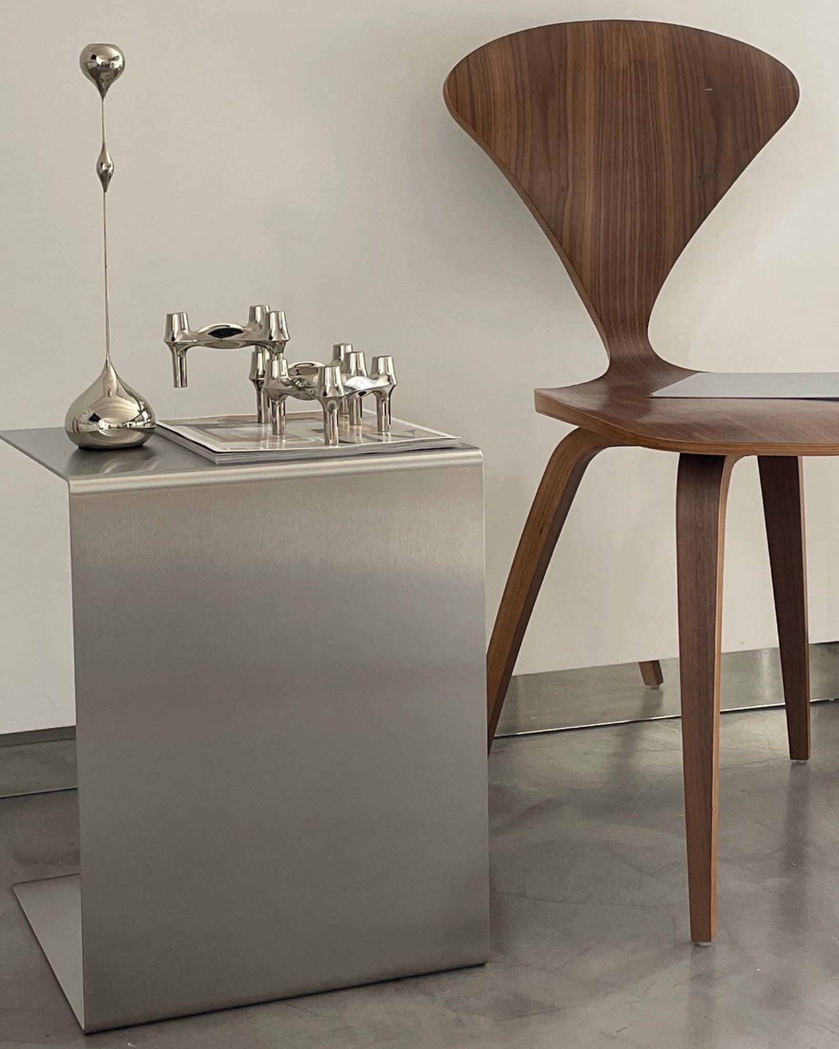 Beistelltisch Brushed C - Edelstahl gebürstet - Beistelltische MO - BT45 - Brushed