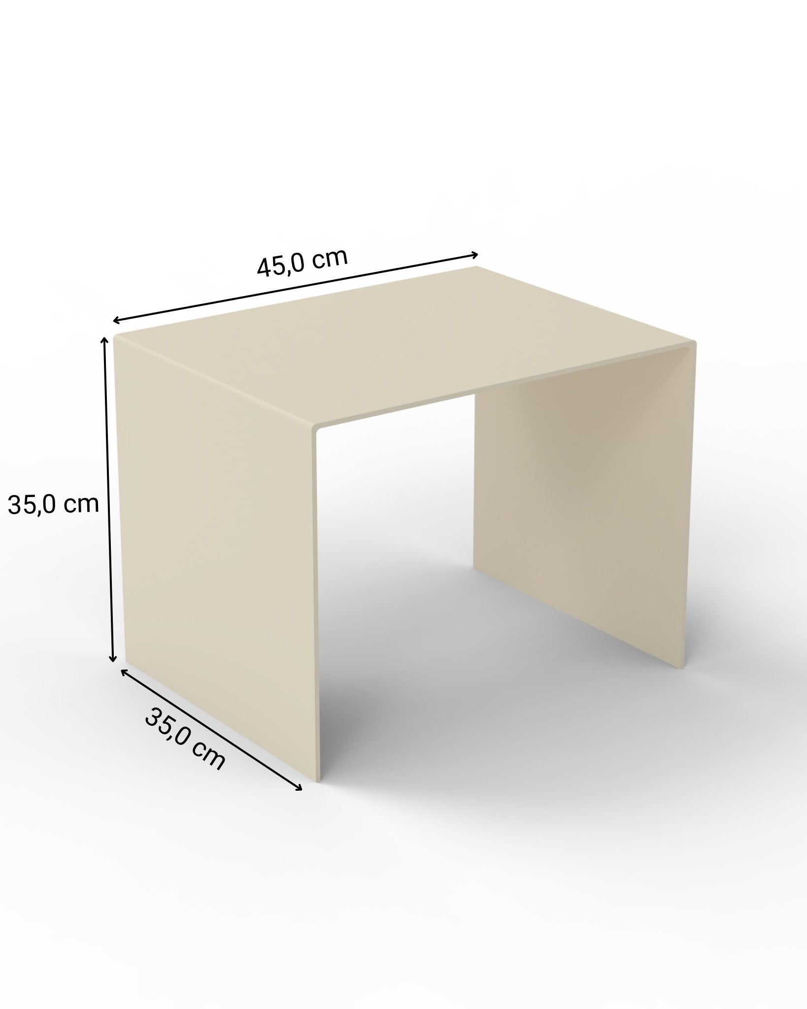Big C Couchtisch - Beistelltische HSI - BT45 - cremeweiß