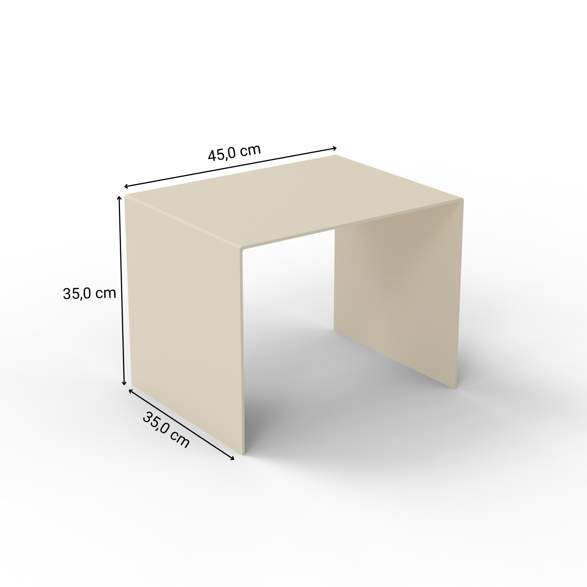 Big C Couchtisch - Beistelltische HSI - BT45 - cremeweiß