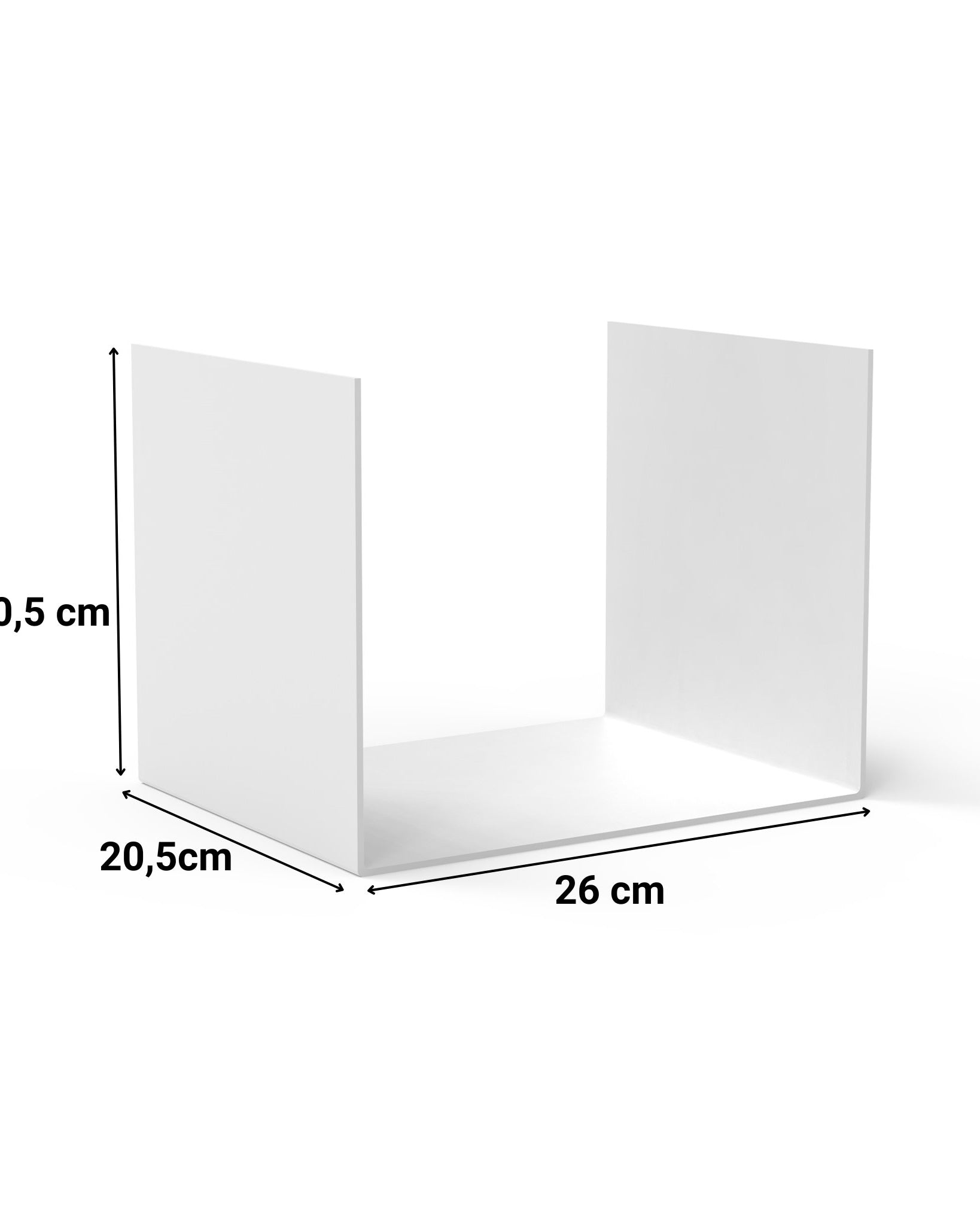 Buchstütze Mini C - Buchständer & - stützen HSI - MBT - weiß