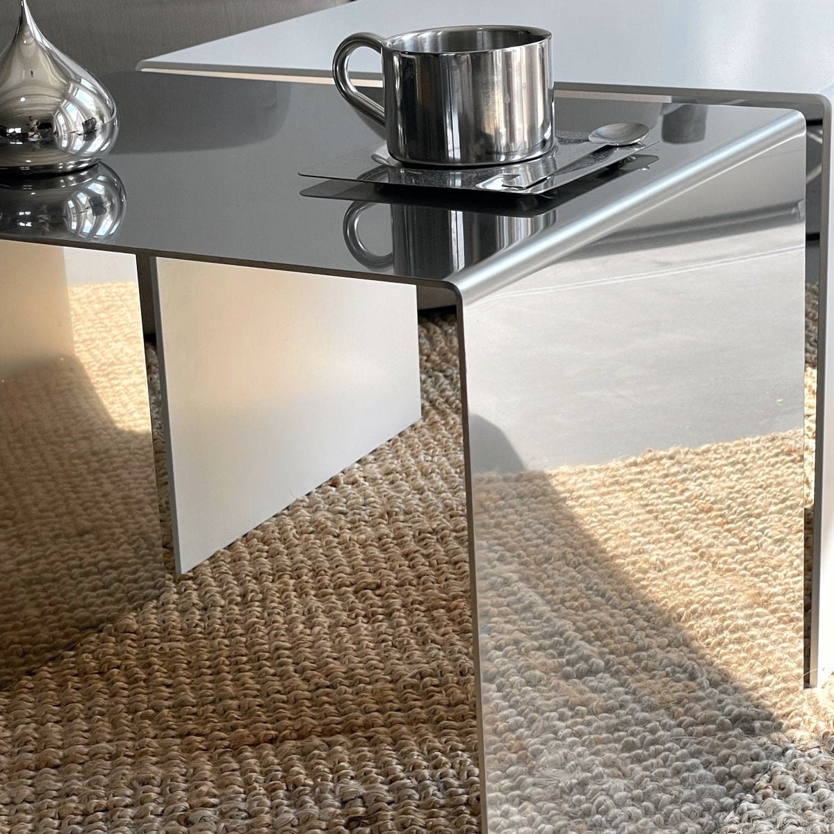 Couchtisch Mirror C - Edelstahl spiegelpoliert - MO - BT45 - Mirror