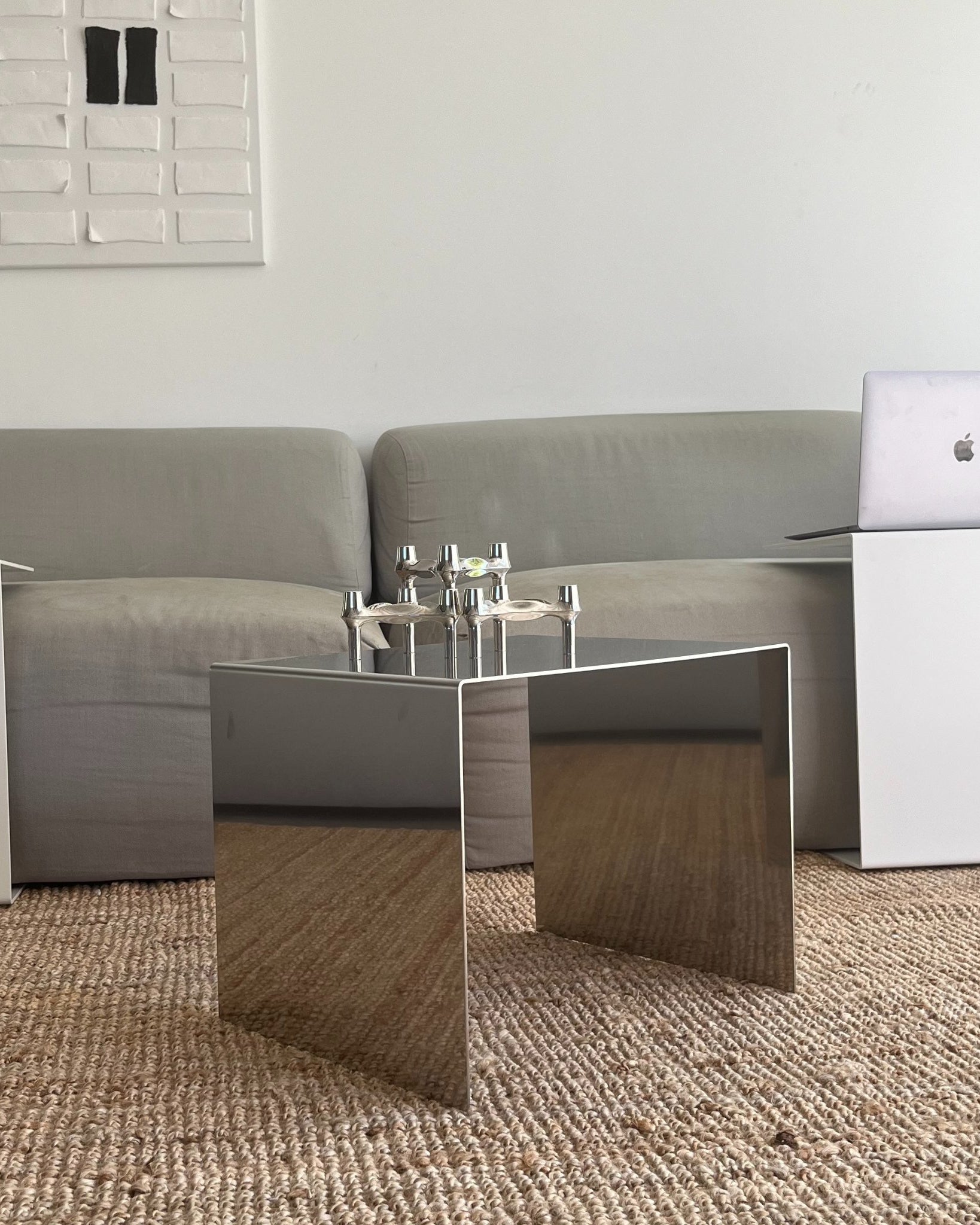 Couchtisch Mirror C - Edelstahl spiegelpoliert - MO - BT45 - Mirror