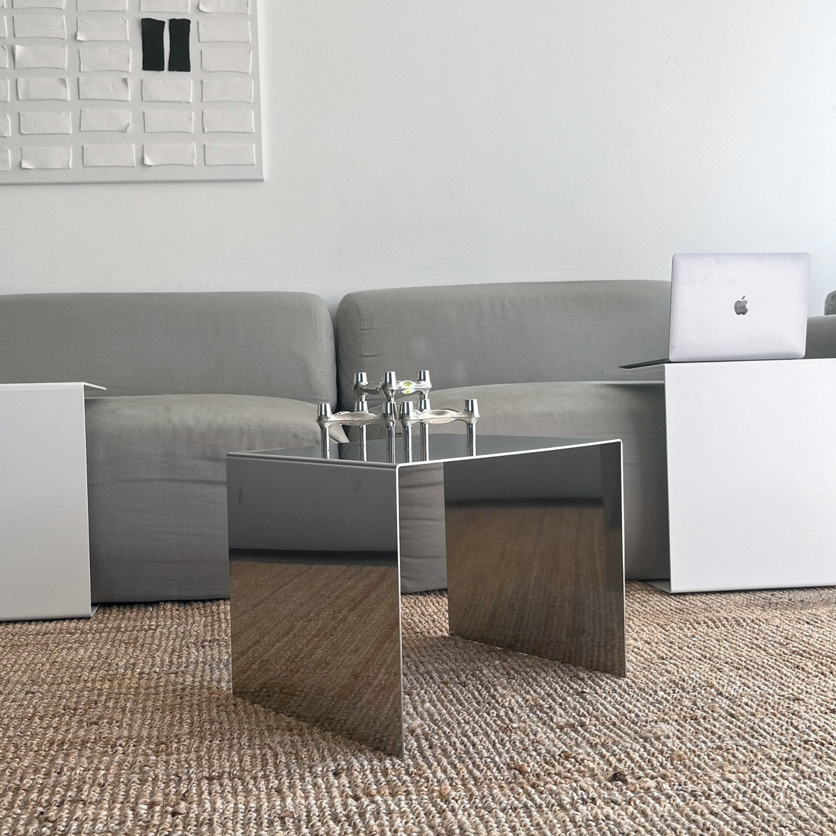 Couchtisch Mirror C - Edelstahl spiegelpoliert - MO - BT45 - Mirror