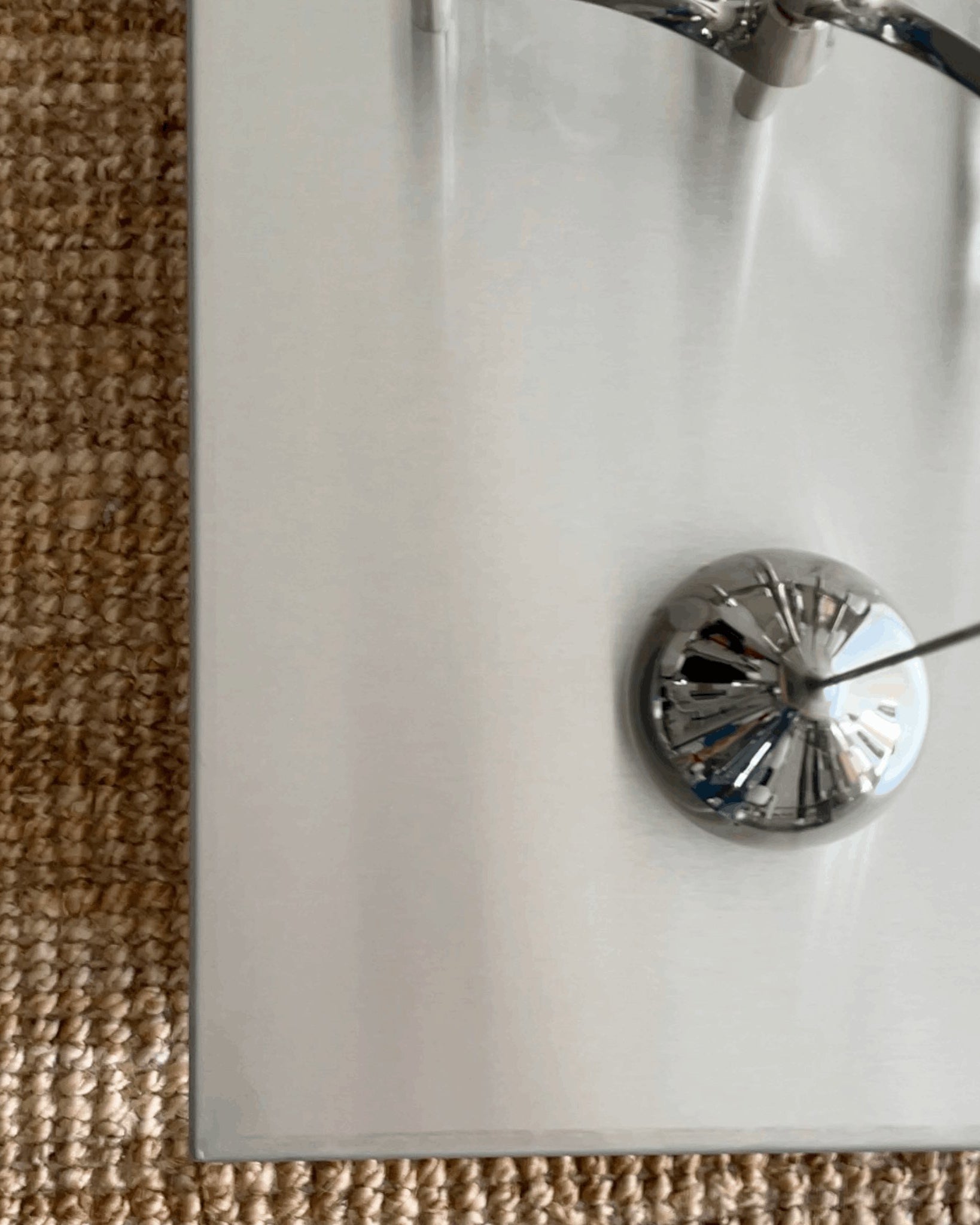 Couchtisch quadratisch aus gebürstetem Edelstahl - Couchtisch MO - CT90 - Brushed