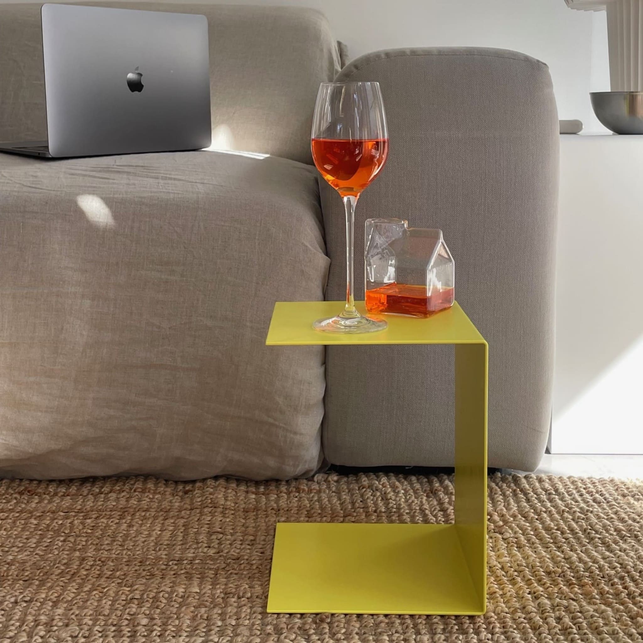 Mini - Podest | Multifunktionaler Beistelltisch Mini C - Beistelltische HSI - MBT - gelb