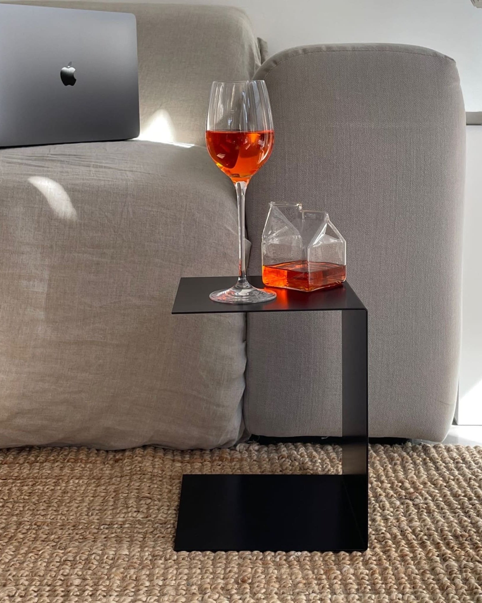 Mini - Podest | Multifunktionaler Beistelltisch Mini C - Buchständer & - stützen HSI - MBT - schwarz