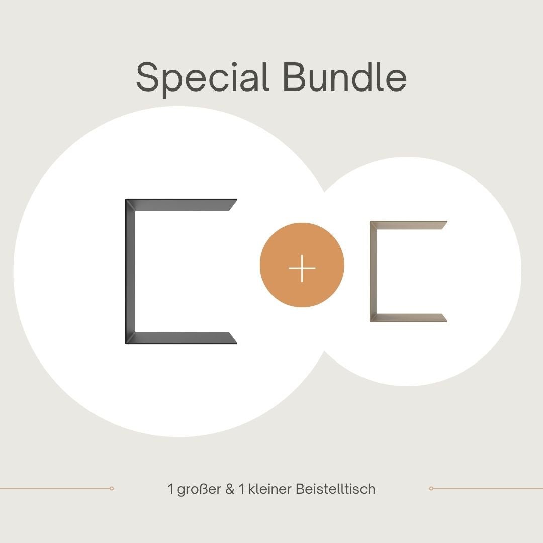 Set 1 großer und 1 kleiner Beistelltisch - Big C und Mini C - Beistelltische