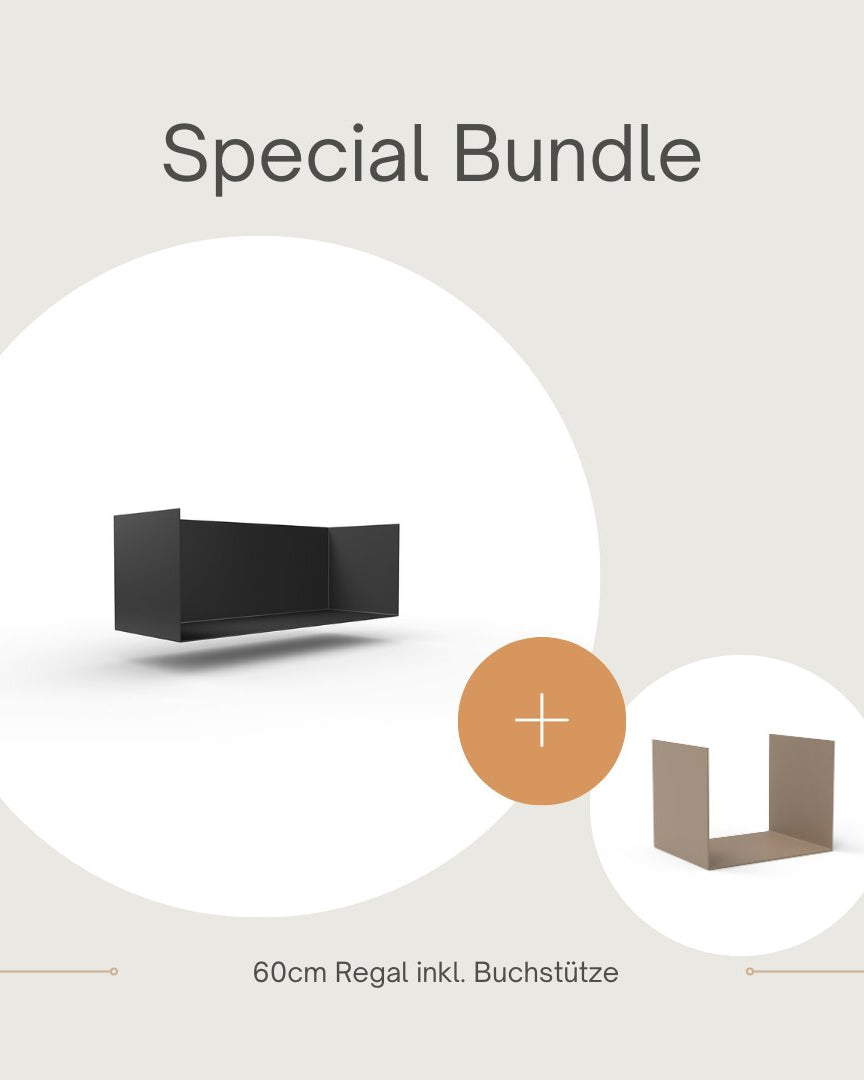 Set 1 Regal + 1 Buchstütze - Bücherregale & Bücherschränke