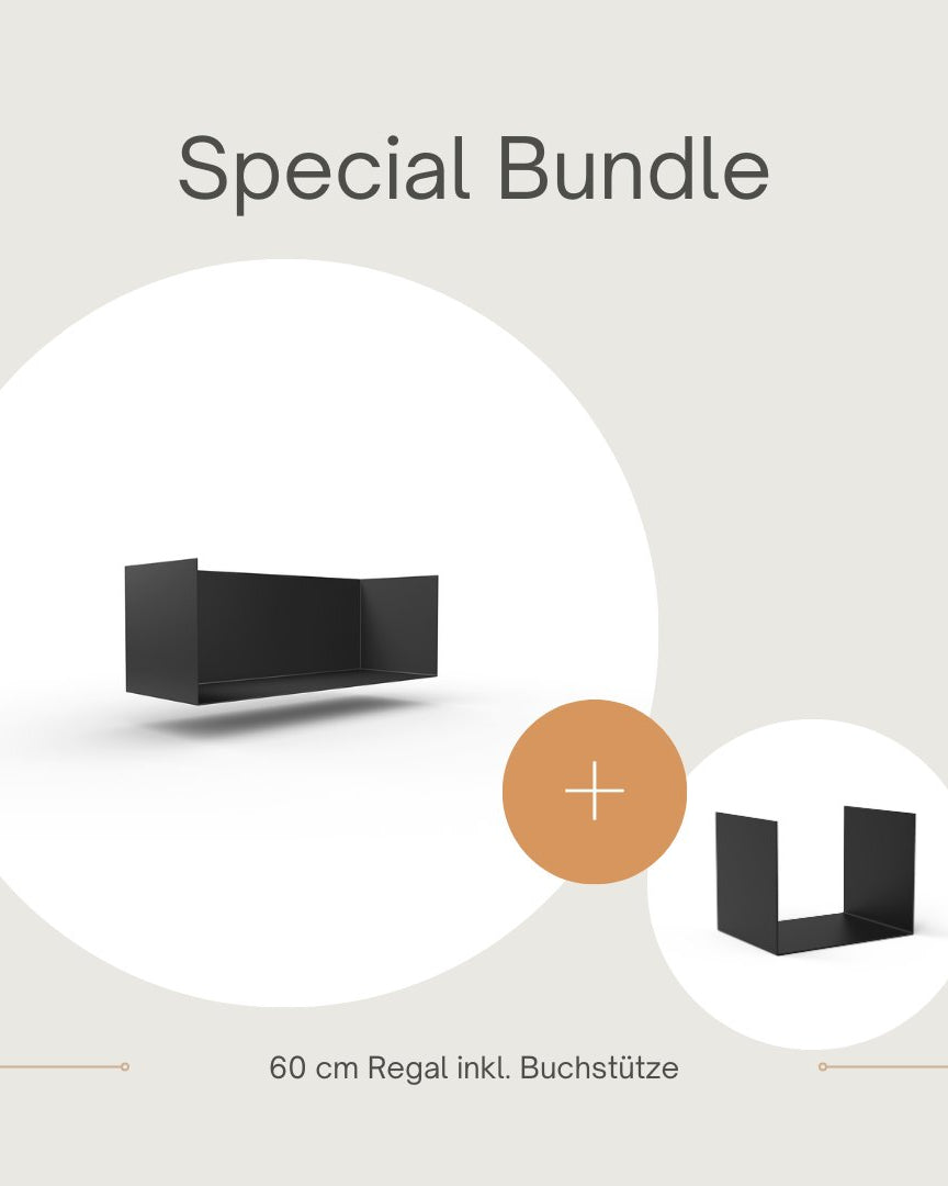 Set 1 Regal + 1 Buchstütze - Bücherregale & Bücherschränke