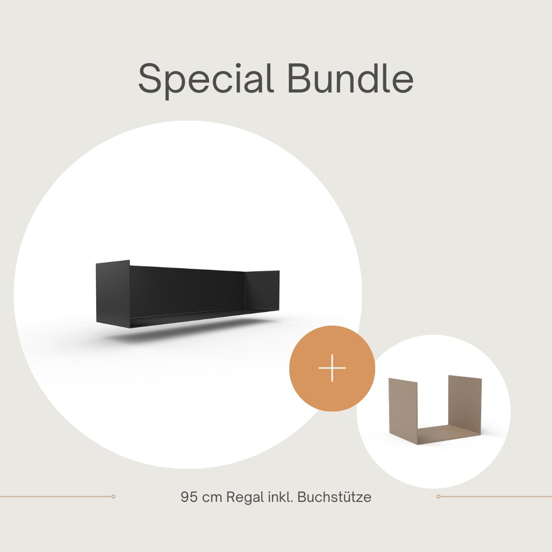 Set 1 Regal + 1 Buchstütze - Bücherregale & Bücherschränke