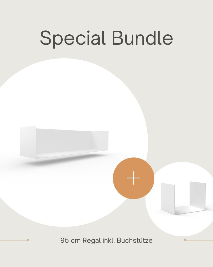 Set 1 Regal + 1 Buchstütze - Bücherregale & Bücherschränke