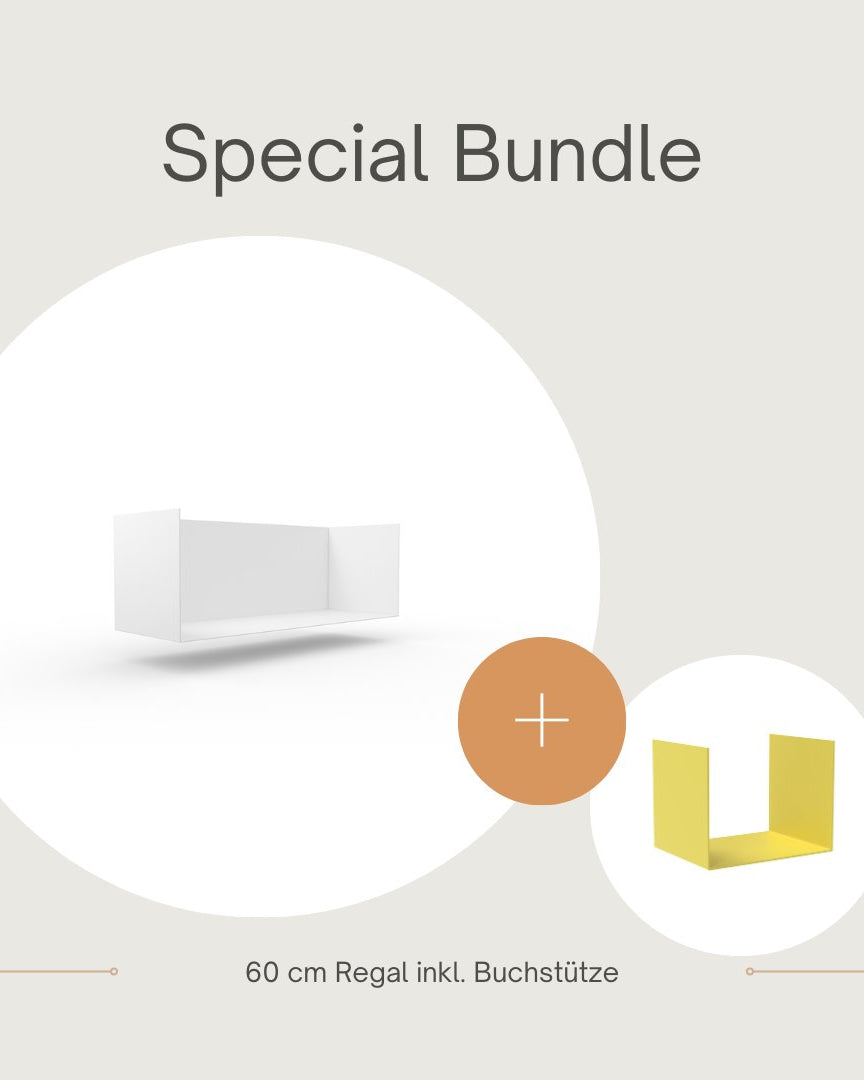 Set 1 Regal + 1 Buchstütze - Bücherregale & Bücherschränke