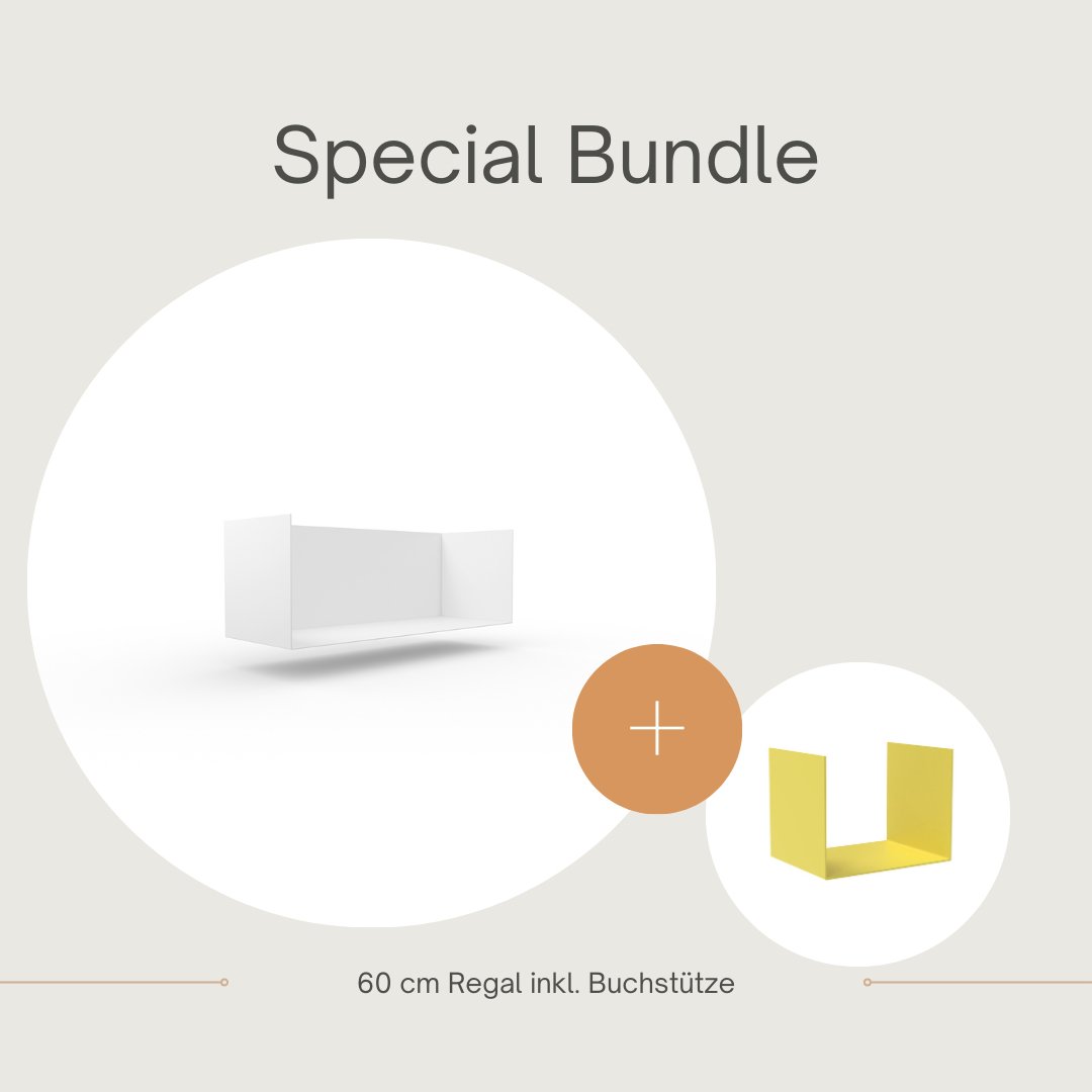 Set 1 Regal + 1 Buchstütze - Bücherregale & Bücherschränke