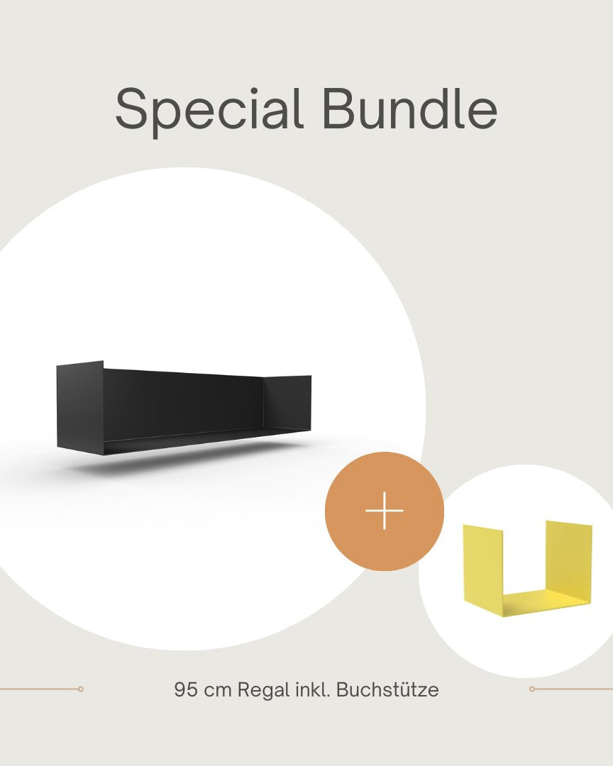 Set 1 Regal + 1 Buchstütze - Bücherregale & Bücherschränke