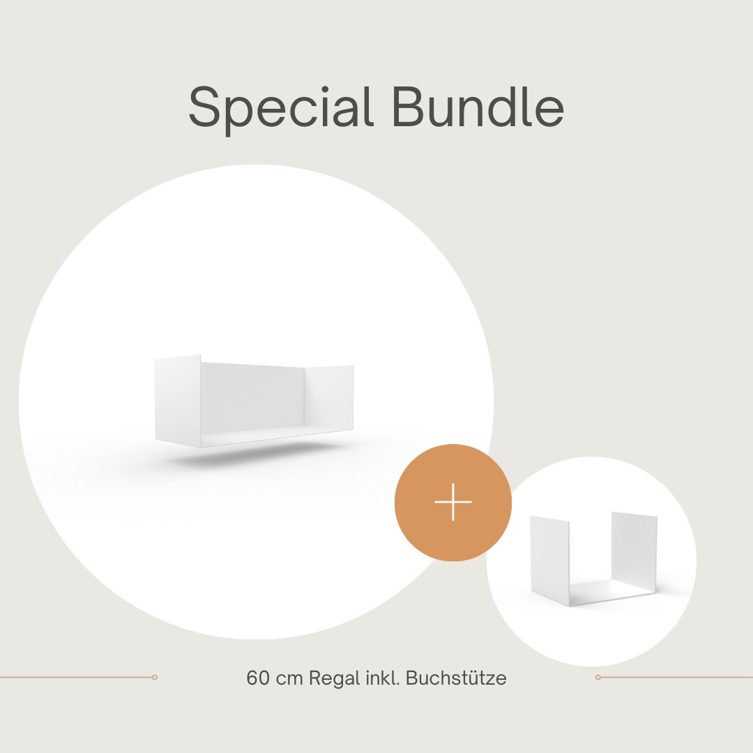 Set 1 Regal + 1 Buchstütze - Bücherregale & Bücherschränke