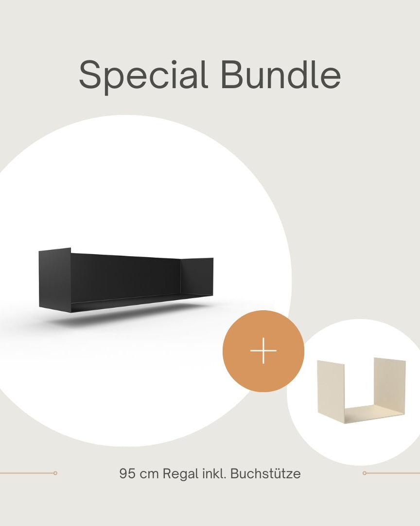 Set 1 Regal + 1 Buchstütze - Bücherregale & Bücherschränke