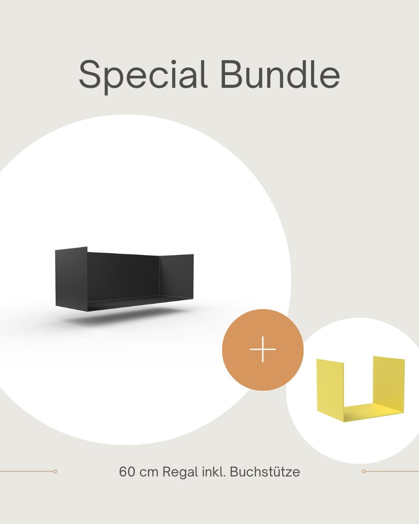 Set 1 Regal + 1 Buchstütze - Bücherregale & Bücherschränke