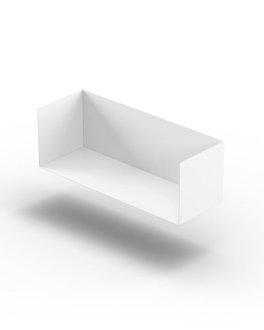 Wandregal I 60 cm I matt weiss - Bücherregale & Bücherschränke HSI - SR60 - White - 00