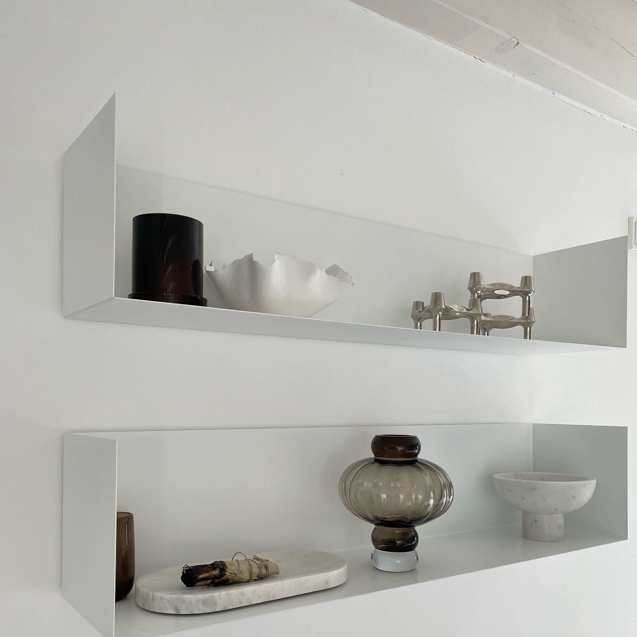 Wandregal I 60 cm I matt weiss - Bücherregale & Bücherschränke HSI - SR60 - White - 00