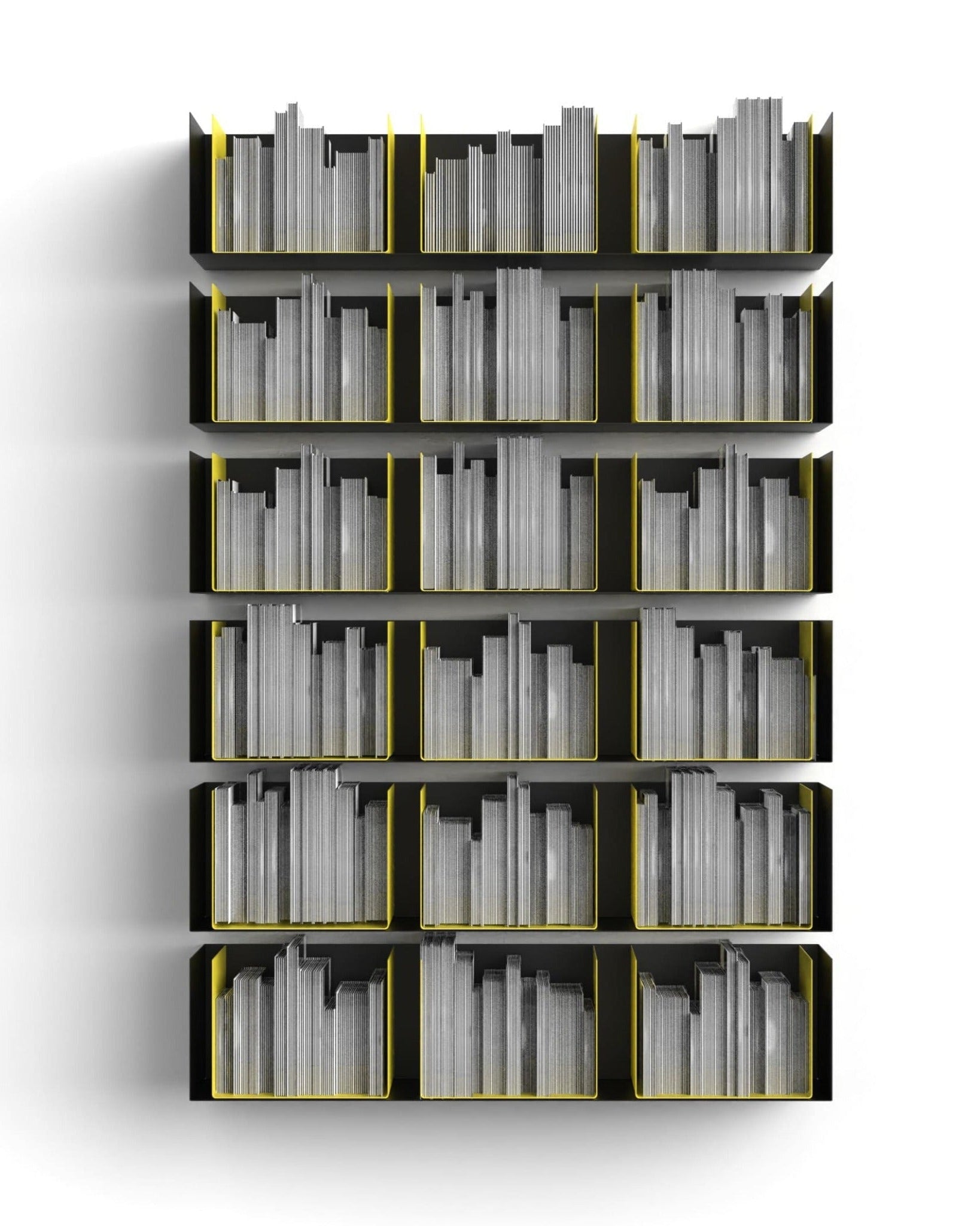 Wandregal I 60 cm | matt schwarz - Bücherregale & Bücherschränke HSI - SR60 - Black - 00