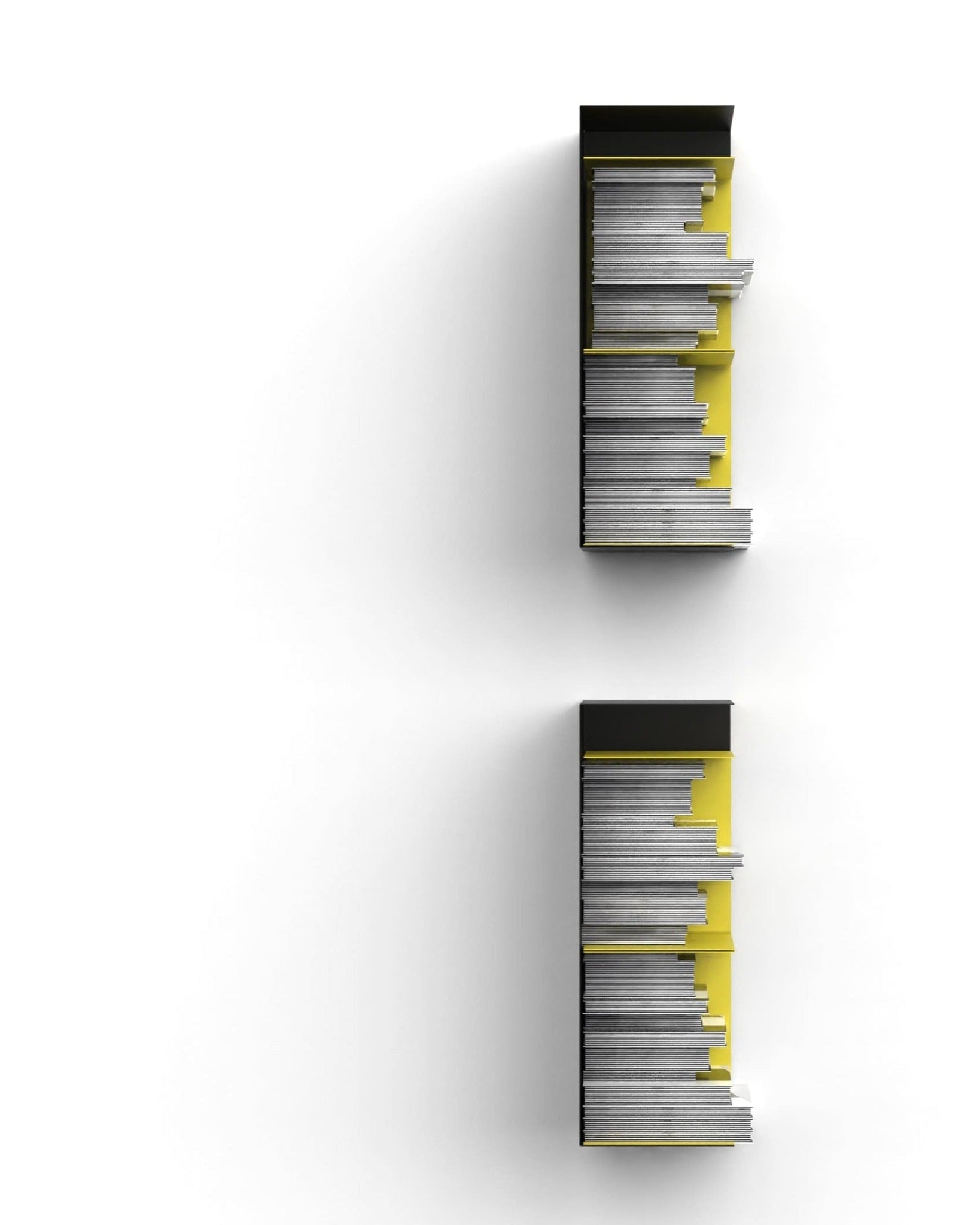 Wandregal I 60 cm | matt schwarz I vertikal montiert - Bücherregale & Bücherschränke HSI - SR60 - Black - 00