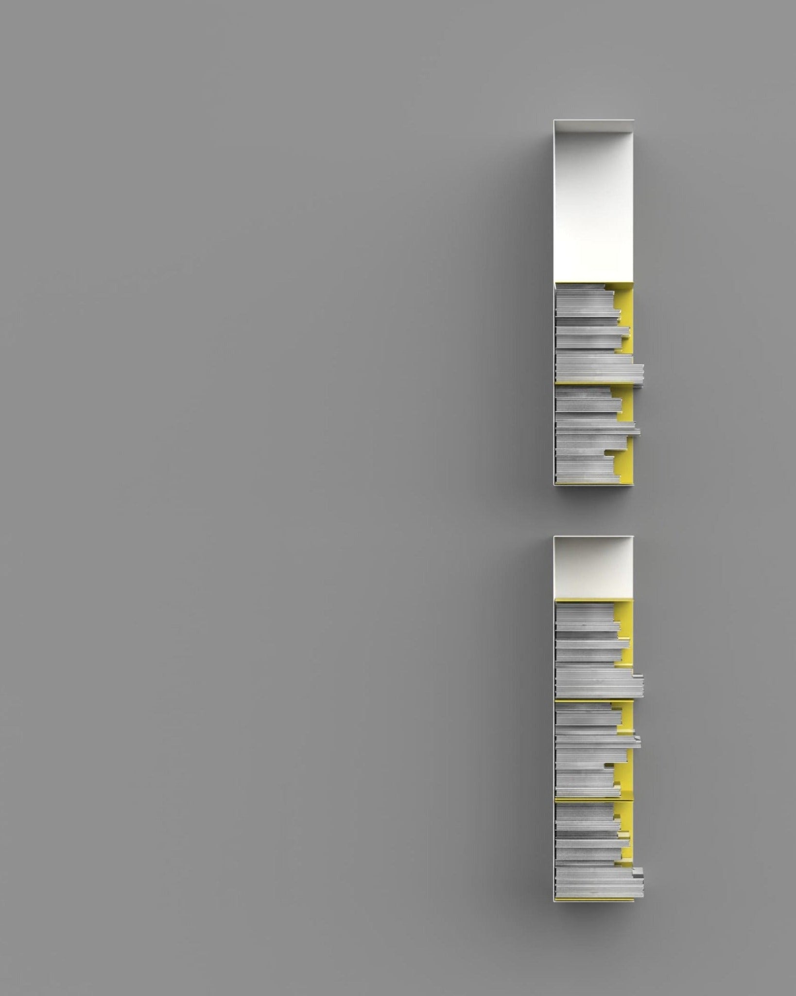 Wandregal I 60 cm | matt weiß I vertikal montiert - Bücherregale & Bücherschränke HSI - SR60 - White - 00