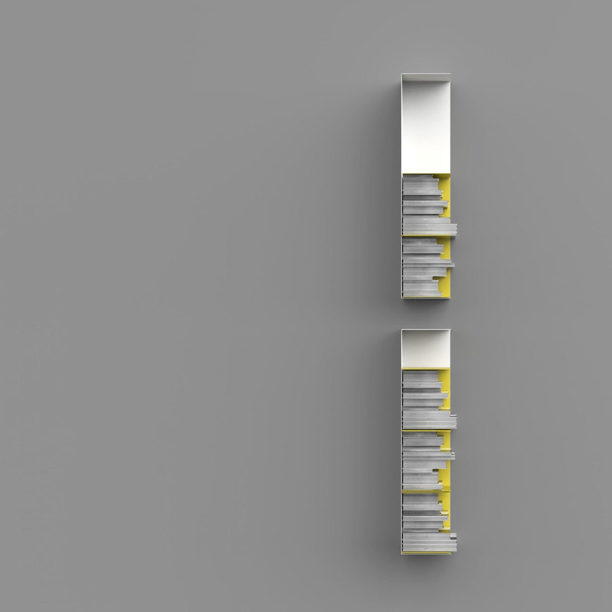 Wandregal I 60 cm | matt weiß I vertikal montiert - Bücherregale & Bücherschränke HSI - SR60 - White - 00