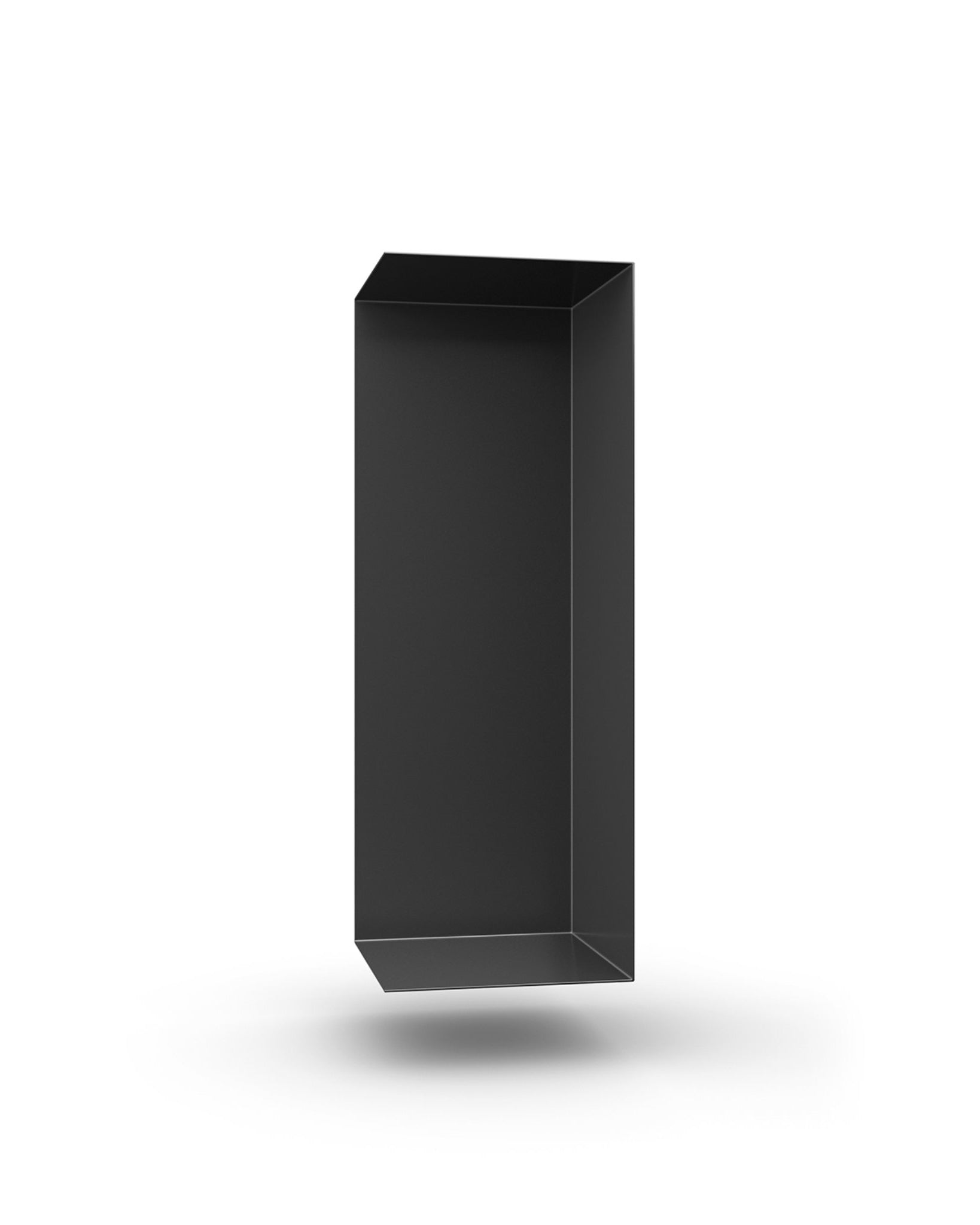 Wandregal I 60 cm | matt weiß I vertikal montiert - Bücherregale & Bücherschränke HSI - SR60 - Black - 00