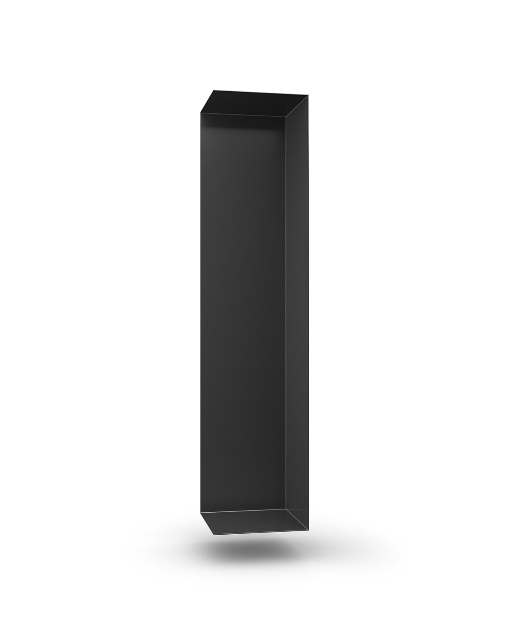 Wandregal I 60 cm | matt weiß I vertikal montiert - Bücherregale & Bücherschränke HSI - SR95 - Black - 00