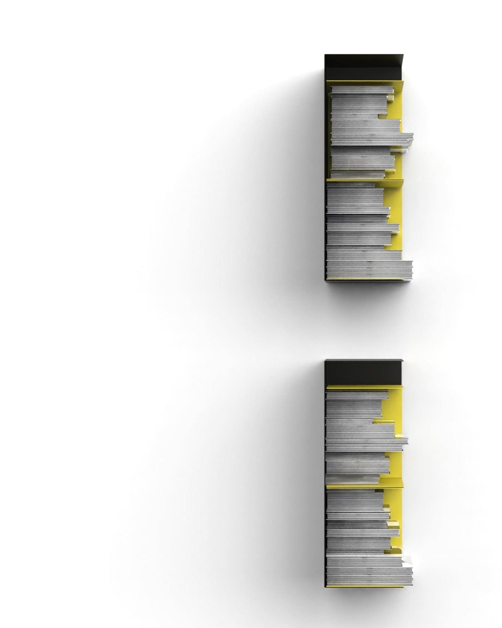 Wandregal I 95 cm I matt schwarz - Bücherregale & Bücherschränke HSI - SR95 - Black - 00