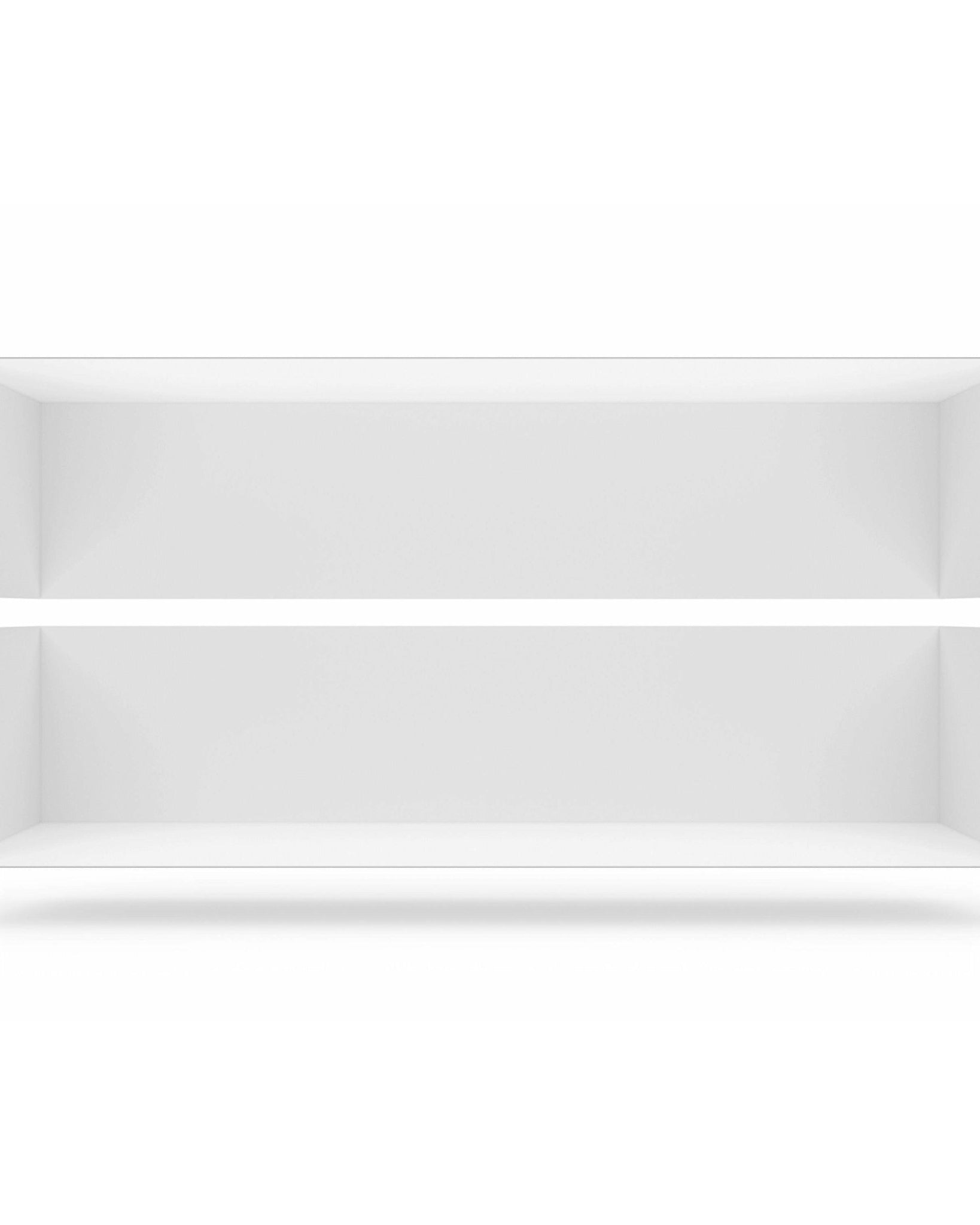 Wandregal I 95 cm I matt weiss - Bücherregale & Bücherschränke HSI - SR95 - White - 00