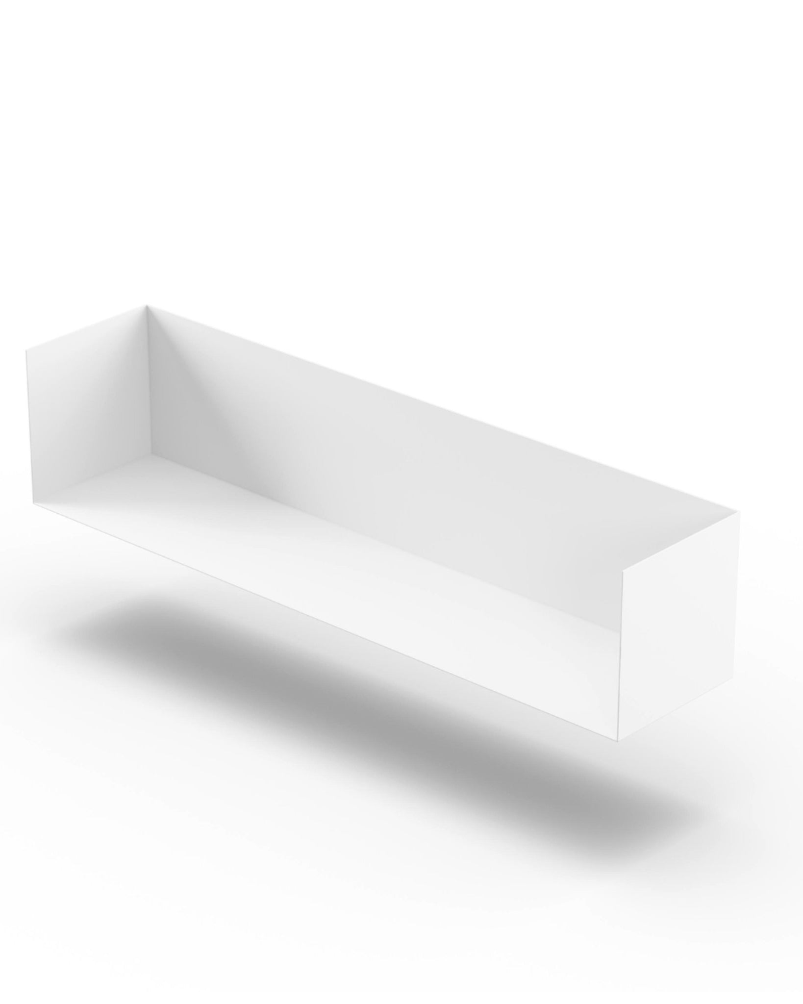 Wandregal I 95 cm I matt weiss - Bücherregale & Bücherschränke HSI - SR95 - White - 00