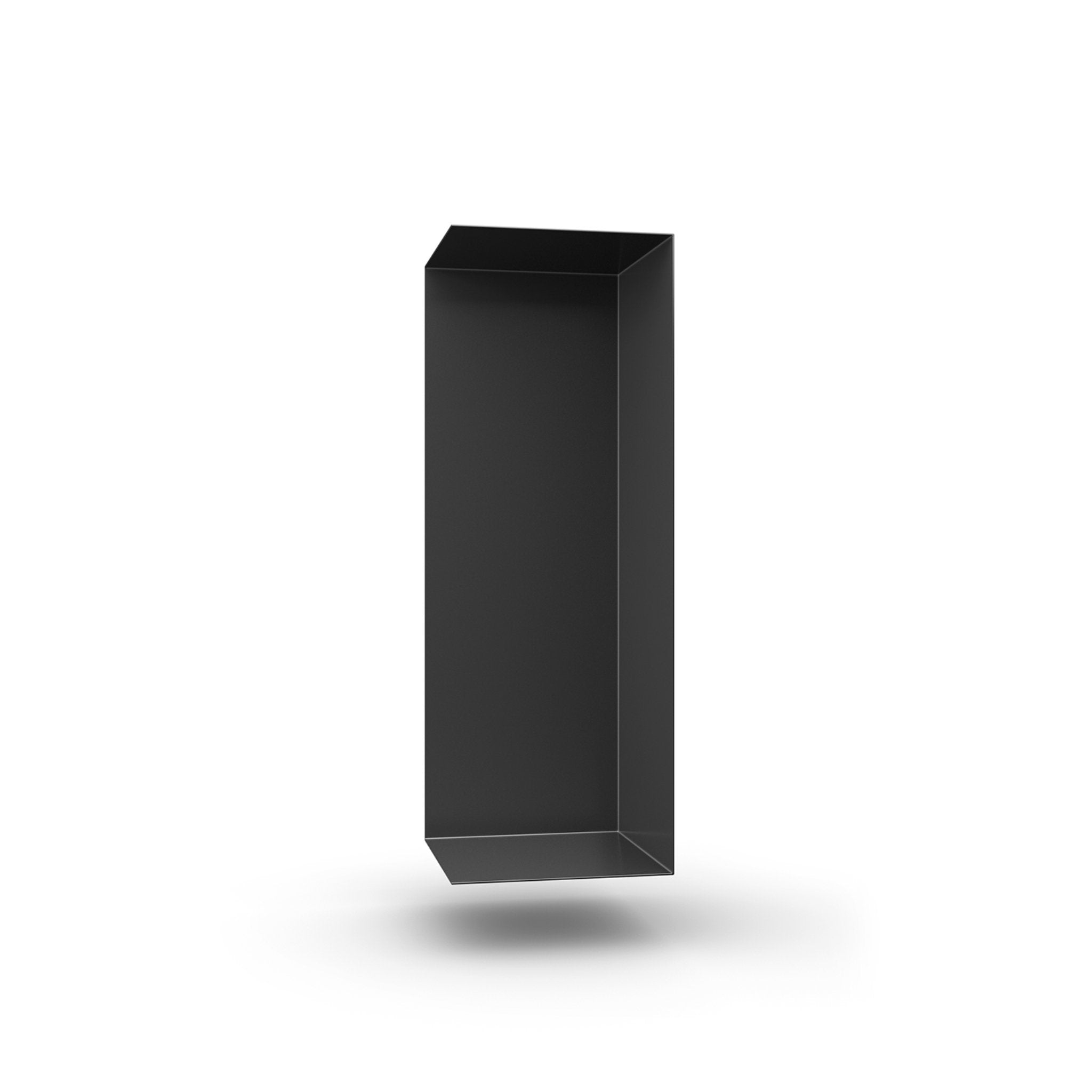 Wandregal I 95 cm | matt schwarz I vertikal montiert - Bücherregale & Bücherschränke HSI - SR60 - Black - 00