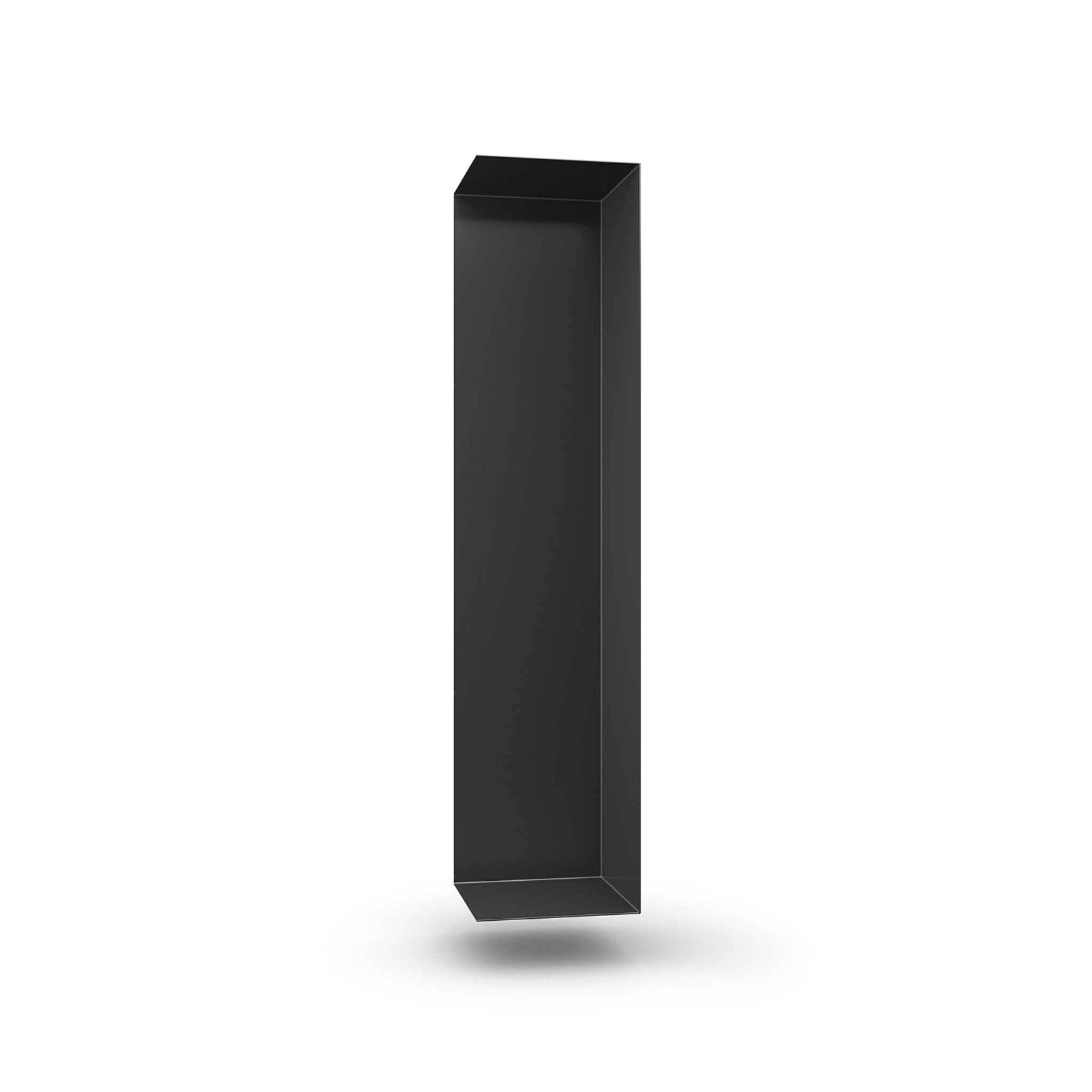 Wandregal I 95 cm | matt schwarz I vertikal montiert - Bücherregale & Bücherschränke HSI - SR95 - Black - 00