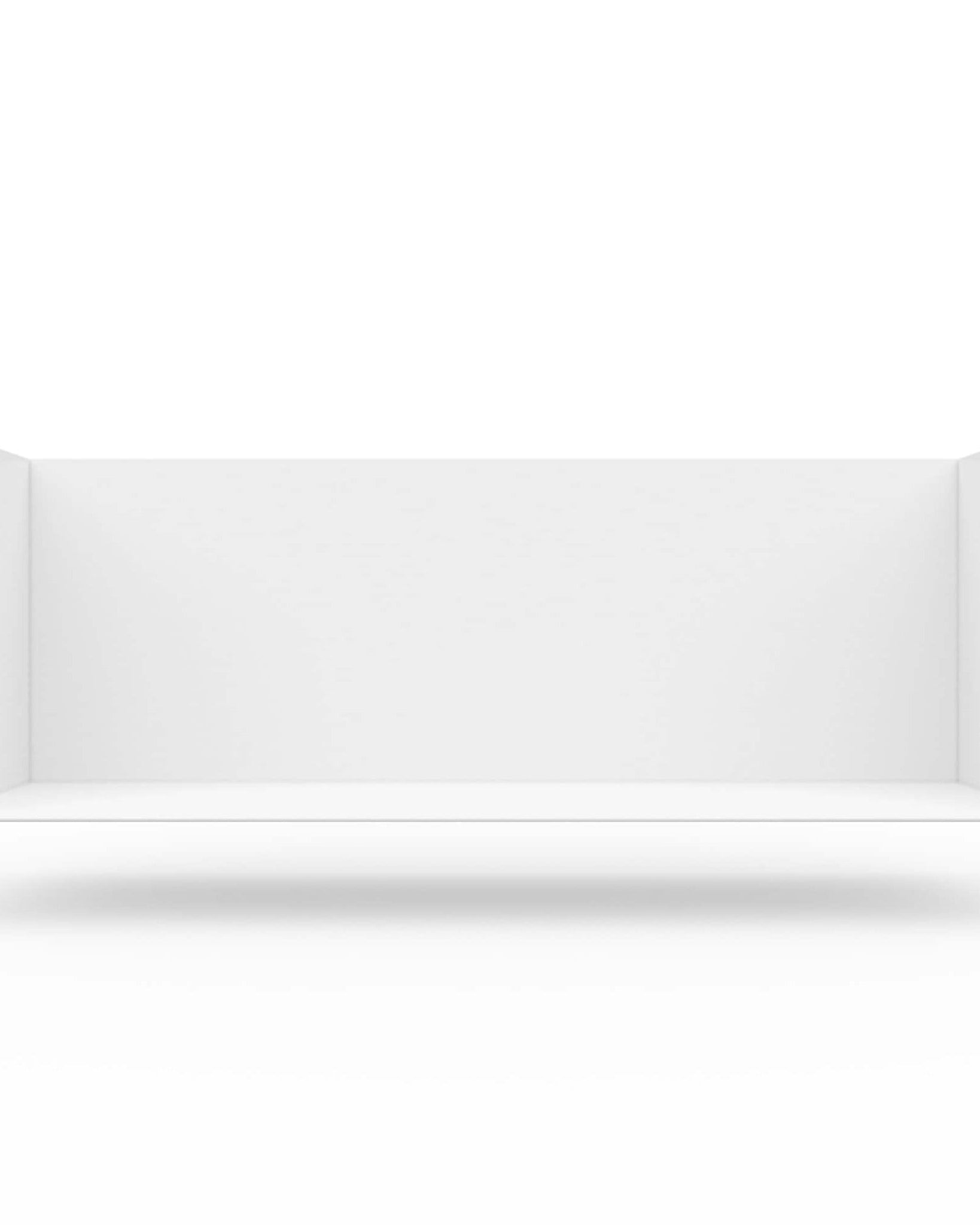 Wandregal I 95 cm | matt weiß I vertikal montiert - Bücherregale & Bücherschränke HSI - SR95 - White - 00