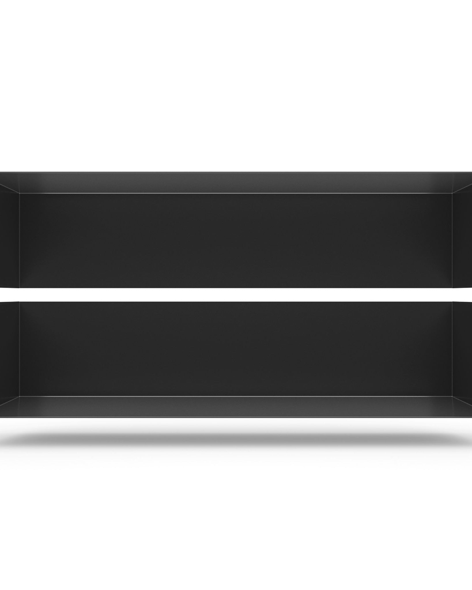 Zwei Wandregale | 60 cm | matt schwarz - Regalsysteme