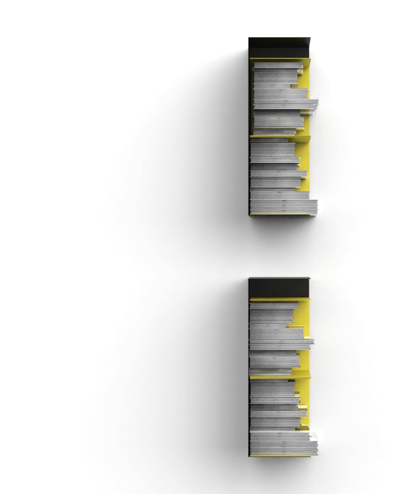 Zwei Wandregale | 60 cm | matt schwarz - Regalsysteme