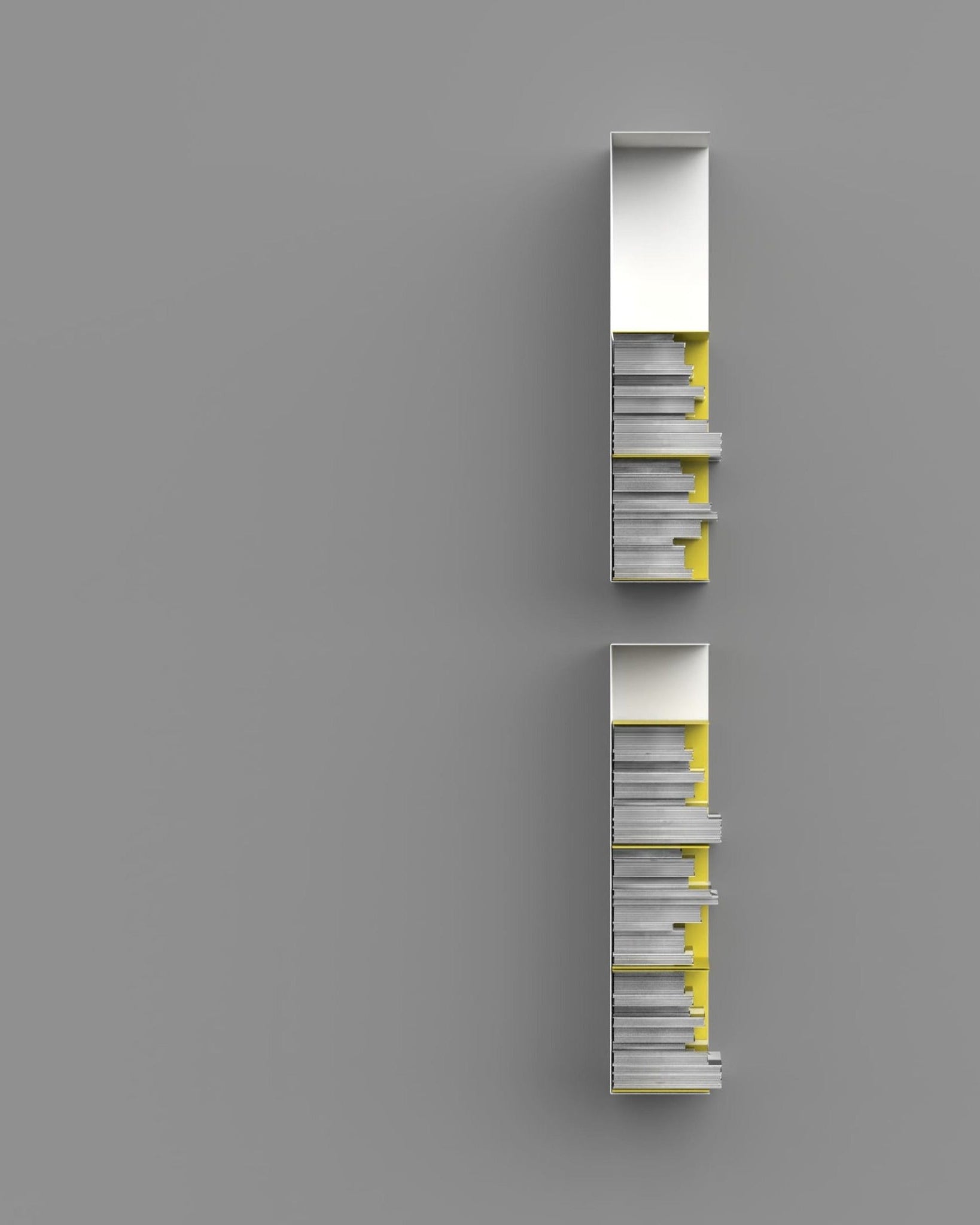 Zwei Wandregale | 60 cm | matt weiss - Bücherregale & Bücherschränke