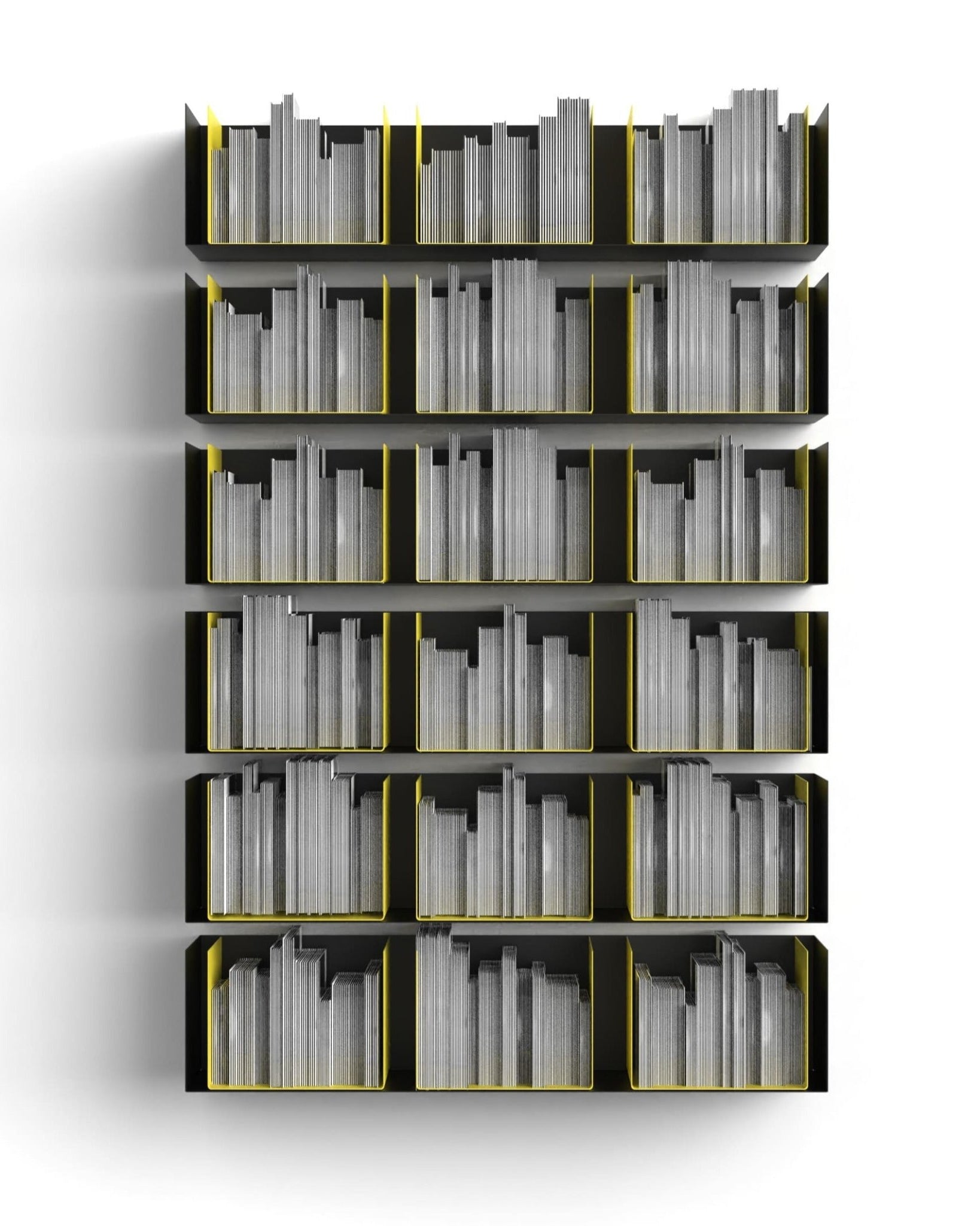 Zwei Wandregale | 95 cm | matt schwarz - Bücherregale & Bücherschränke