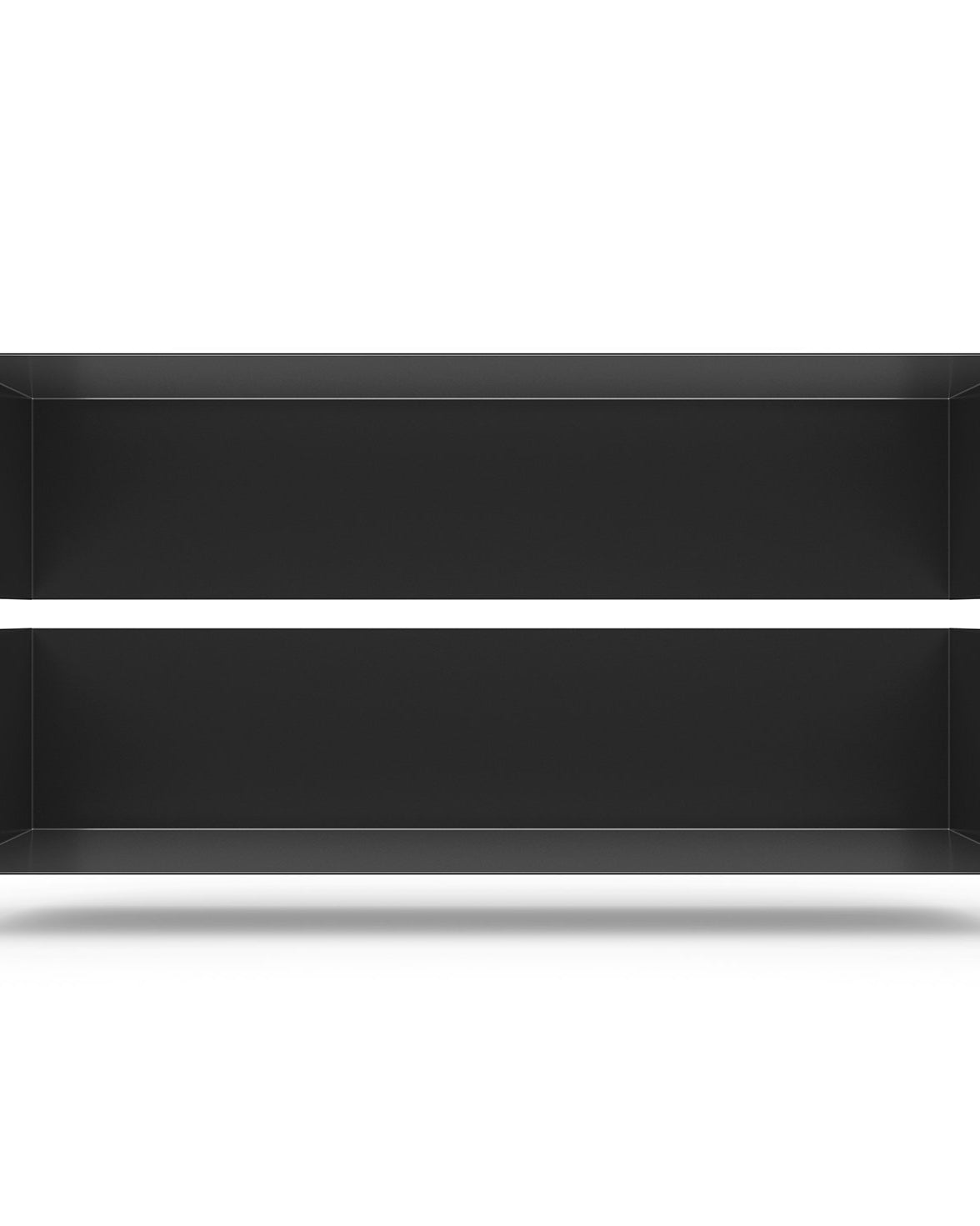 Zwei Wandregale | 95 cm | matt schwarz - Bücherregale & Bücherschränke