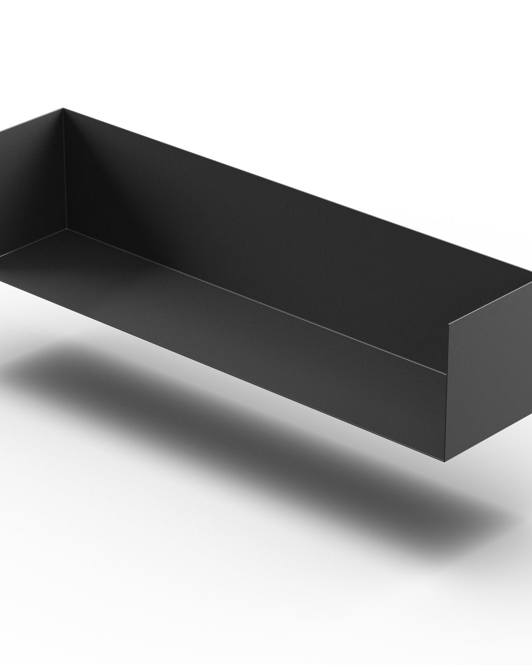 Zwei Wandregale | 95 cm | matt schwarz - Bücherregale & Bücherschränke