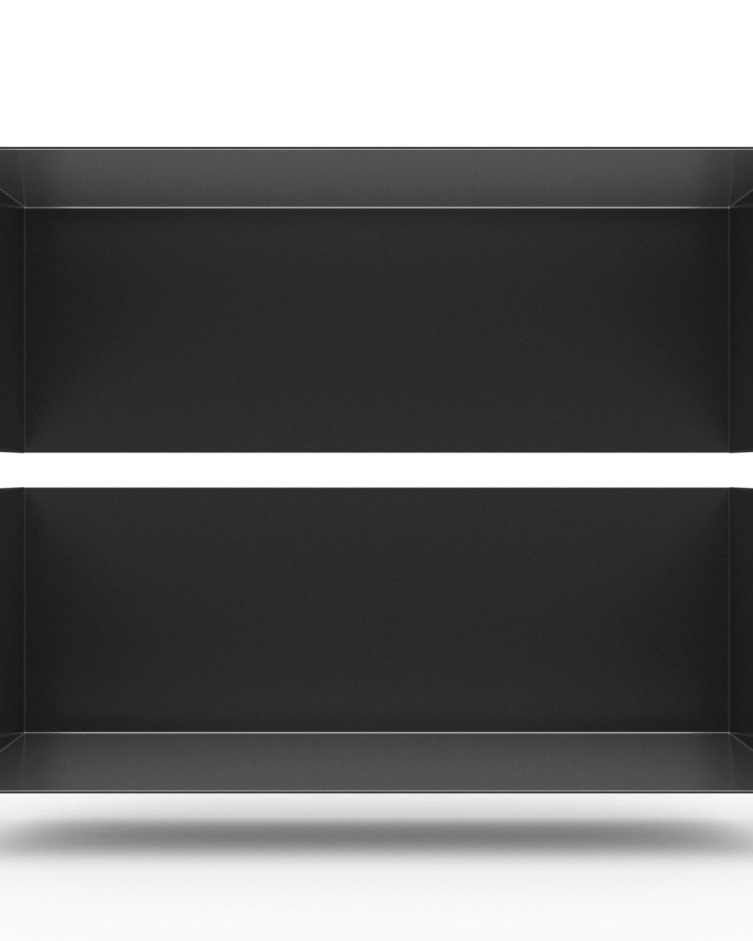 Zwei Wandregale | 95 cm | matt schwarz - Bücherregale & Bücherschränke