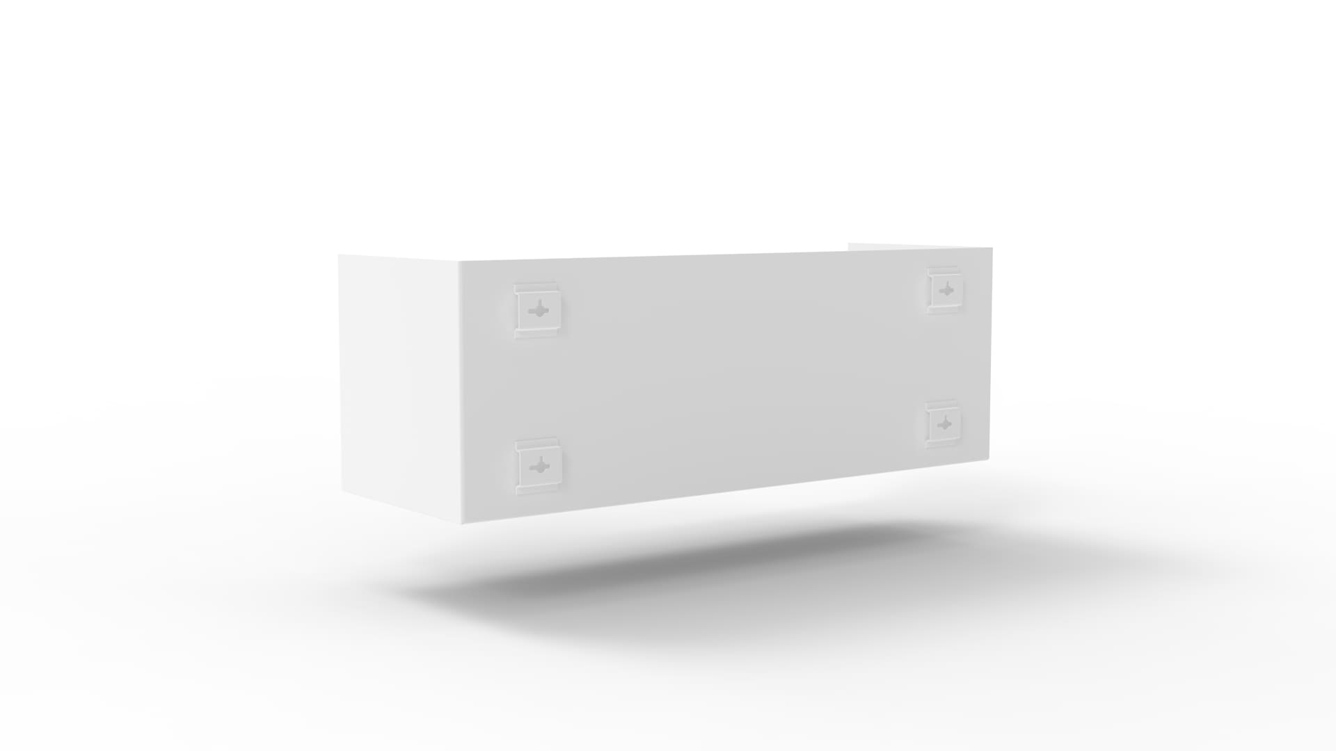 Zwei Wandregale | 95 cm | matt weiss - Regalsysteme