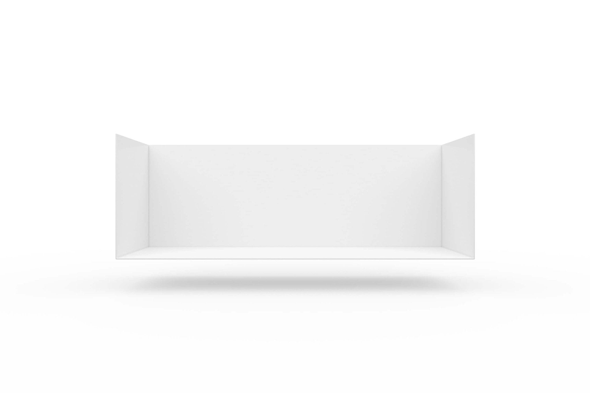 Zwei Wandregale | 95 cm | matt weiss - Regalsysteme