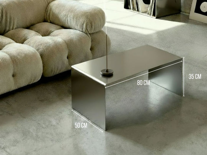 Couchtisch Brushed C im Wunschmaß 80 × 50 × 35 cm in einem modernen Wohnzimmer
