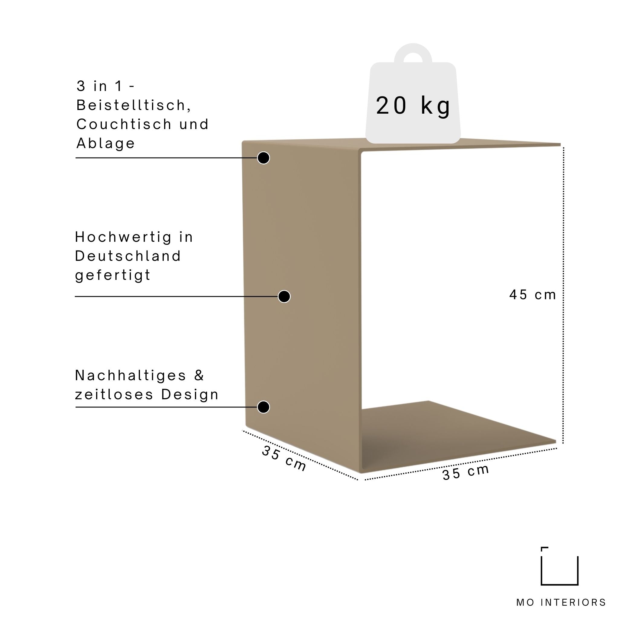 Big C Beistelltisch - Beistelltische HSI - BT45 - graubeige
