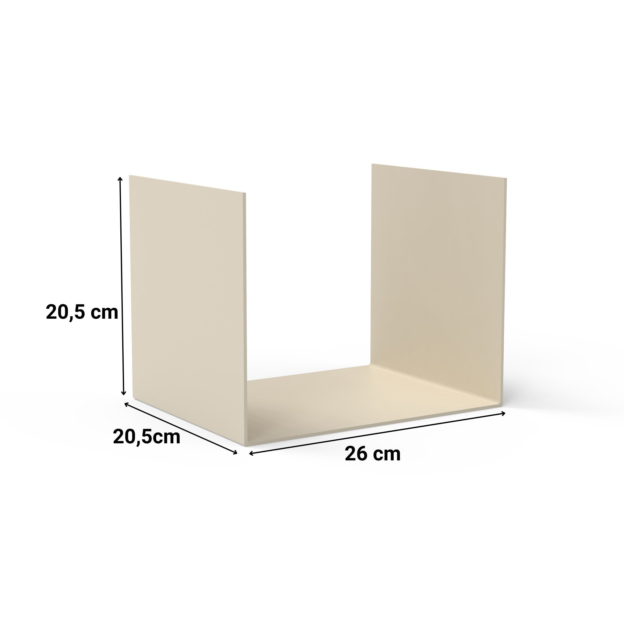 Buchstütze Mini C - Buchständer & - stützen HSI - MBT - cremeweiß