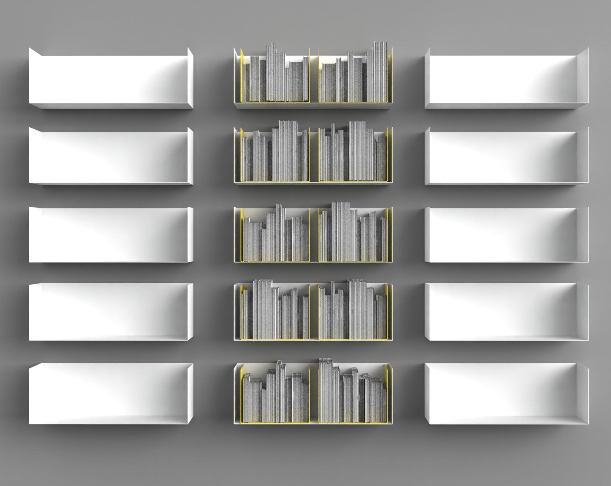 Buchstütze Mini C - Buchständer & - stützen HSI - MBT - gelb