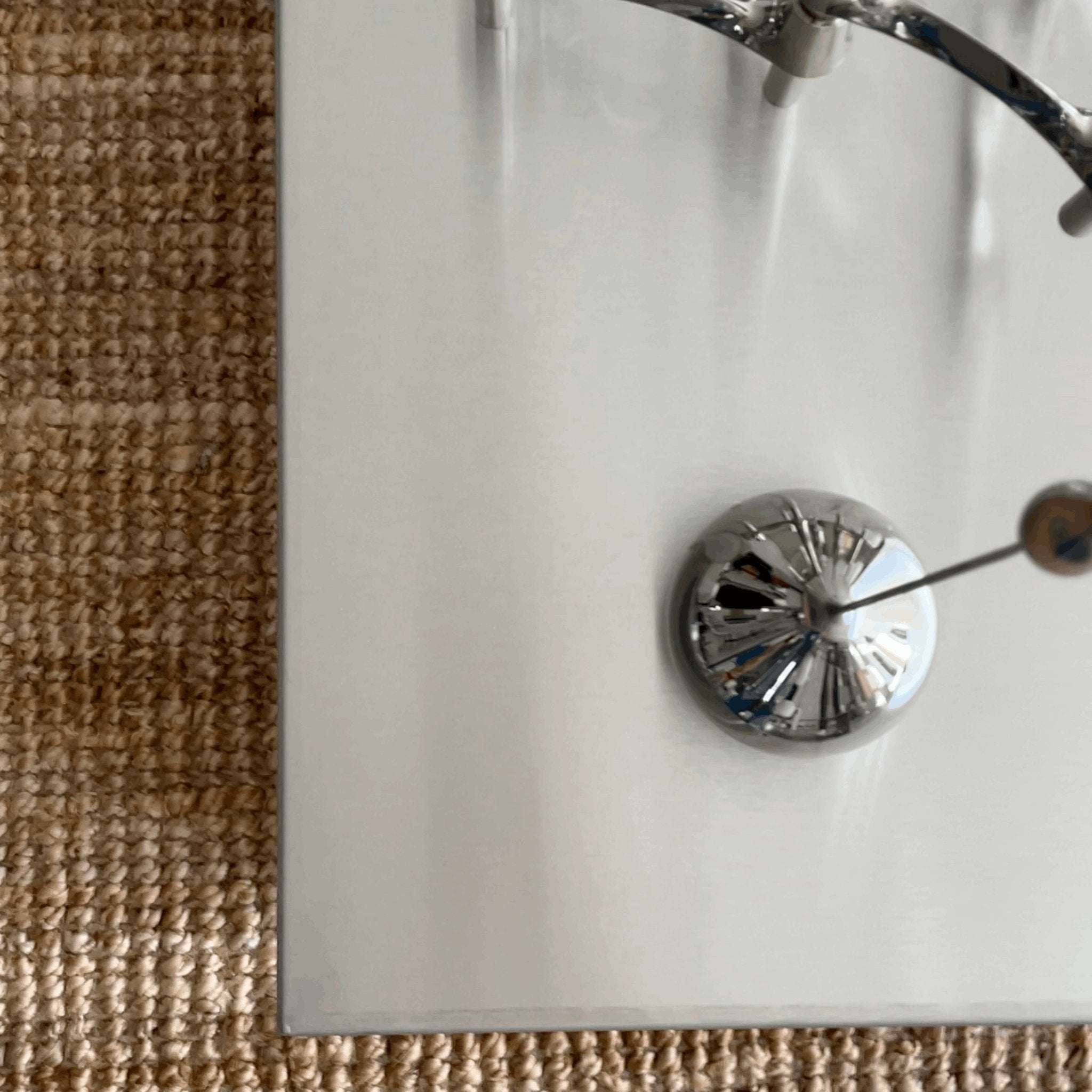 Couchtisch quadratisch aus gebürstetem Edelstahl - Couchtisch MO - CT90 - Brushed